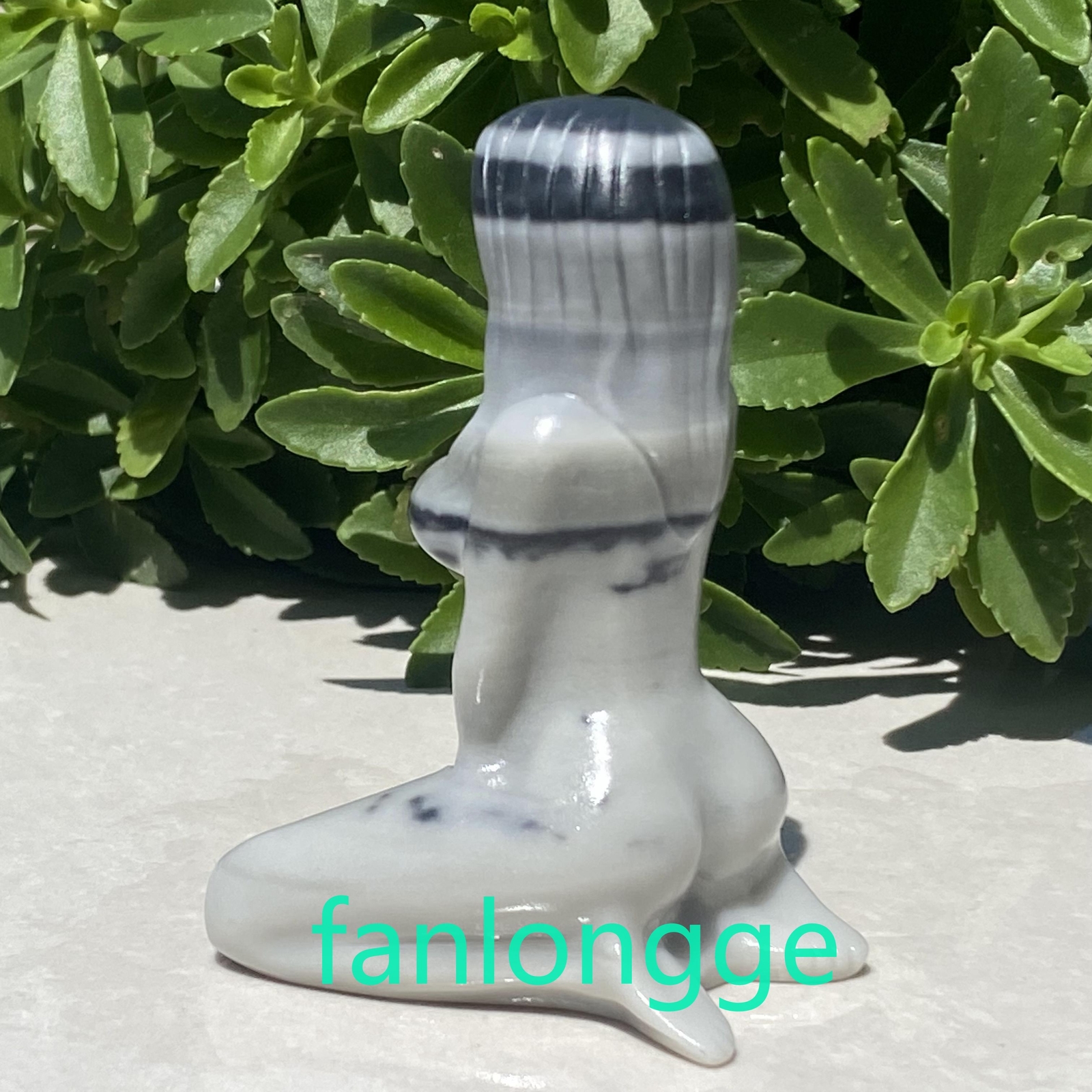 3″ Natural Tai chi stone Women Naked Quartz Crystal Skull Carved Goddess 1pc