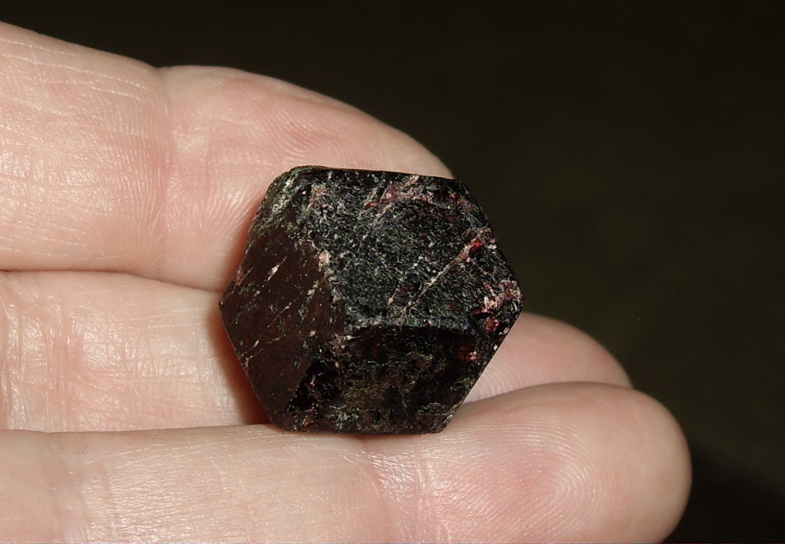 Deep Red Medium Large Almandine Garnet Crystal 25.5g