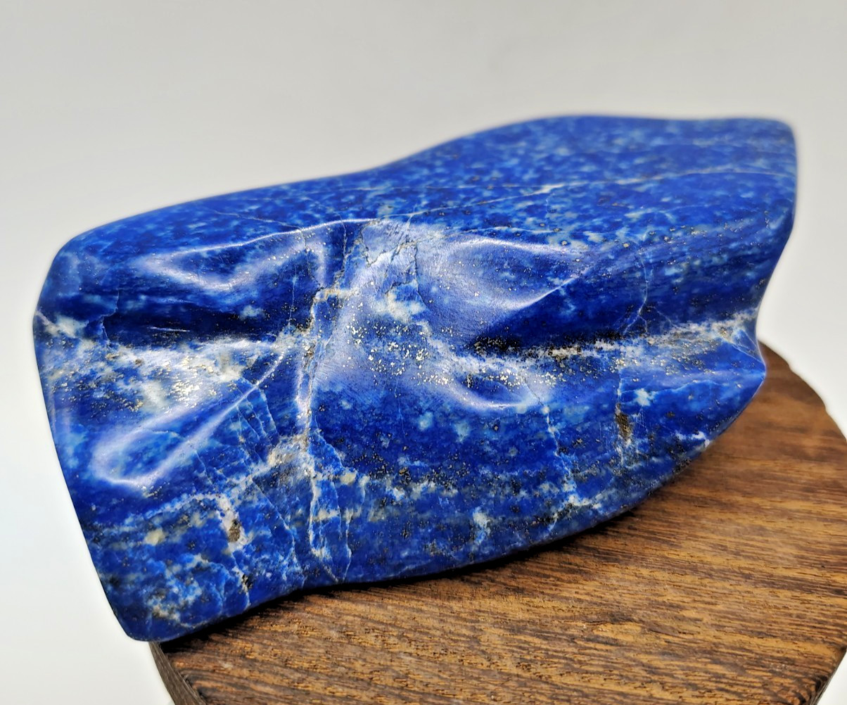Polished Lapis Lazuli Mineral Specimen Stone Crystal Freeform 286.51g Gemstone