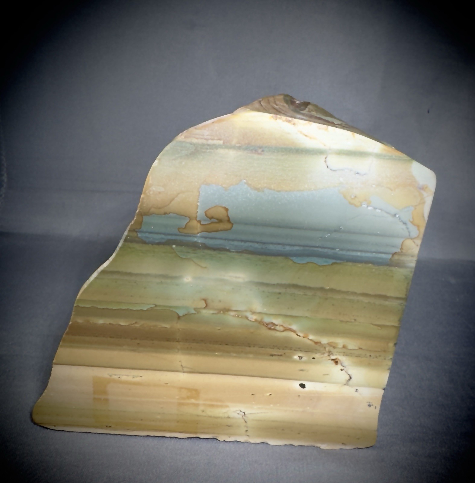 Large Picture Landscape Jasper Polished Display Stone 2lb 3oz Mineral Specimen