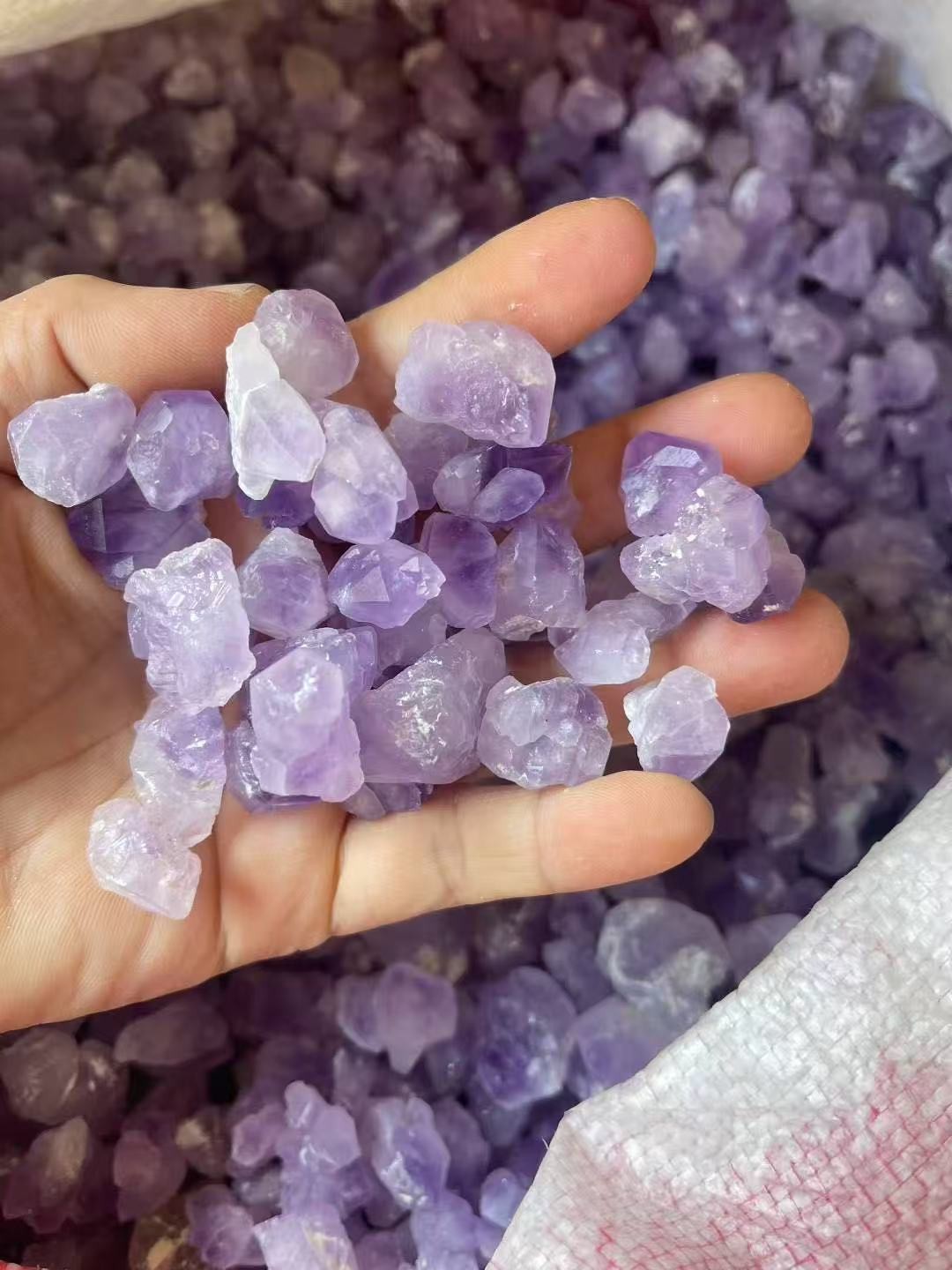 natural Amethyst Flower Crystal Cluster Facet Rough Specimen healing wholesale