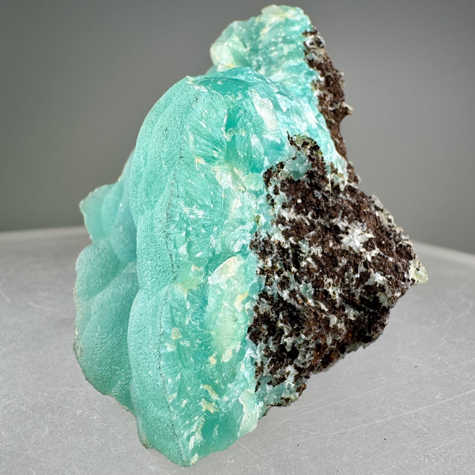 Fine Large Blue Smithsonite: Kelly mine, Magdalena, Socorro Co., New Mexico