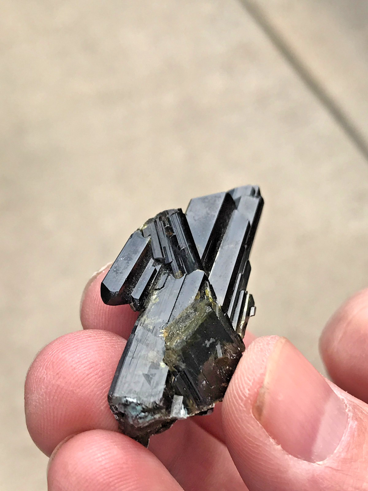 Epidote, excellent xtl cluster, Knappenwand, Austria, older specimen, ex Conklin
