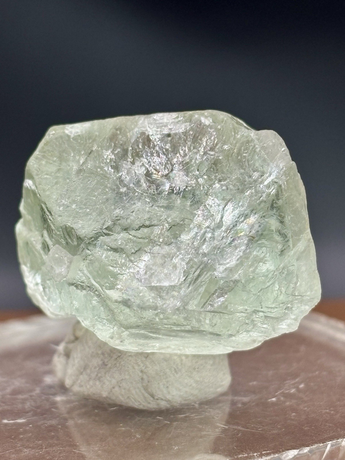 Green Fluorite Shigar Rough Crystal Mineral Specimen Display Piece 20g