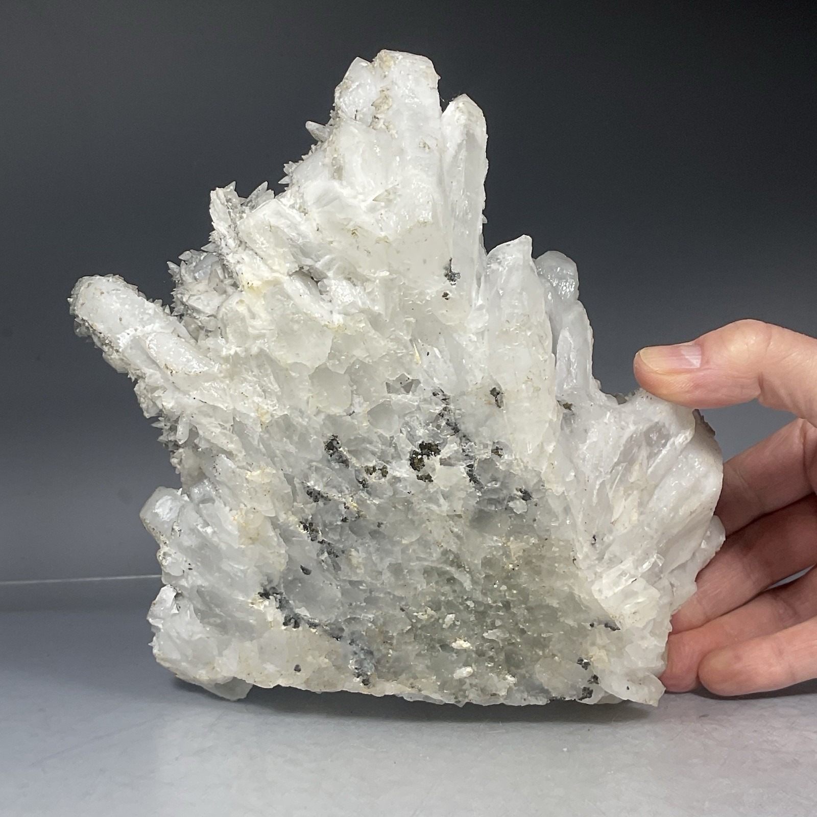 SS Rocks – Quartz, Calcite and Pyrite (Silverton, Colorado) 4.11lbs Fluorescent