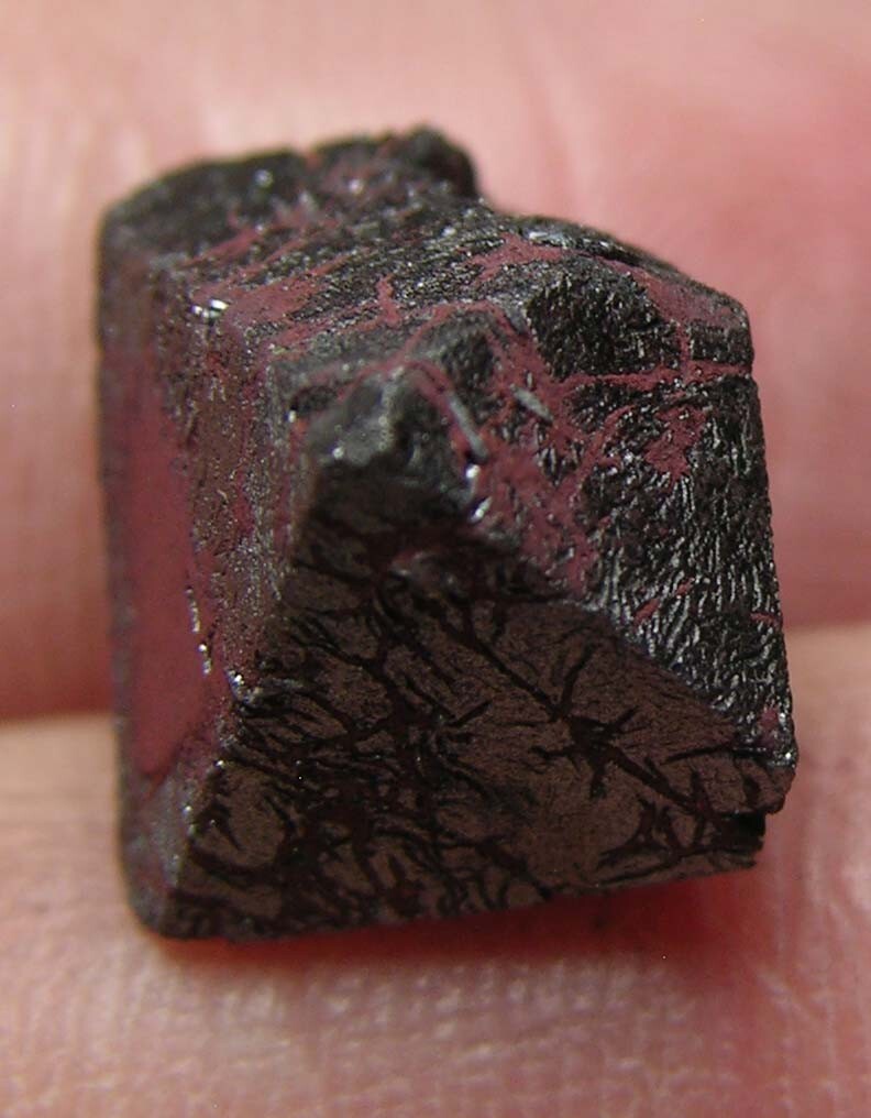 #34 Pakistan 19.75ct Natural Octahedron Magnetite Crystal Specimen 3.95g 16mm