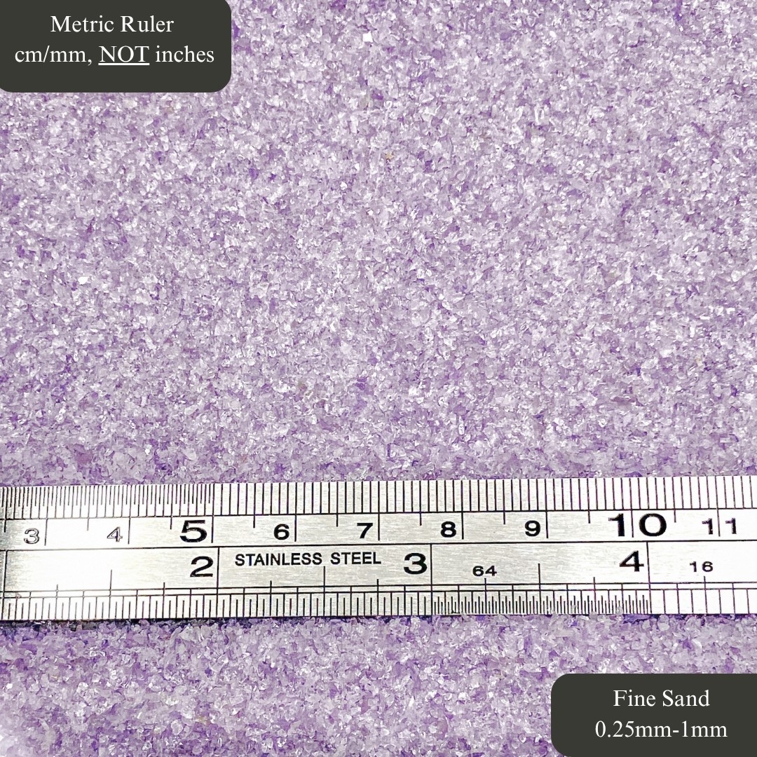 Crushed Amethyst (Grade A) Sand, 3 Sand Sizes for Inlay, Memorial Jewelry, Resin