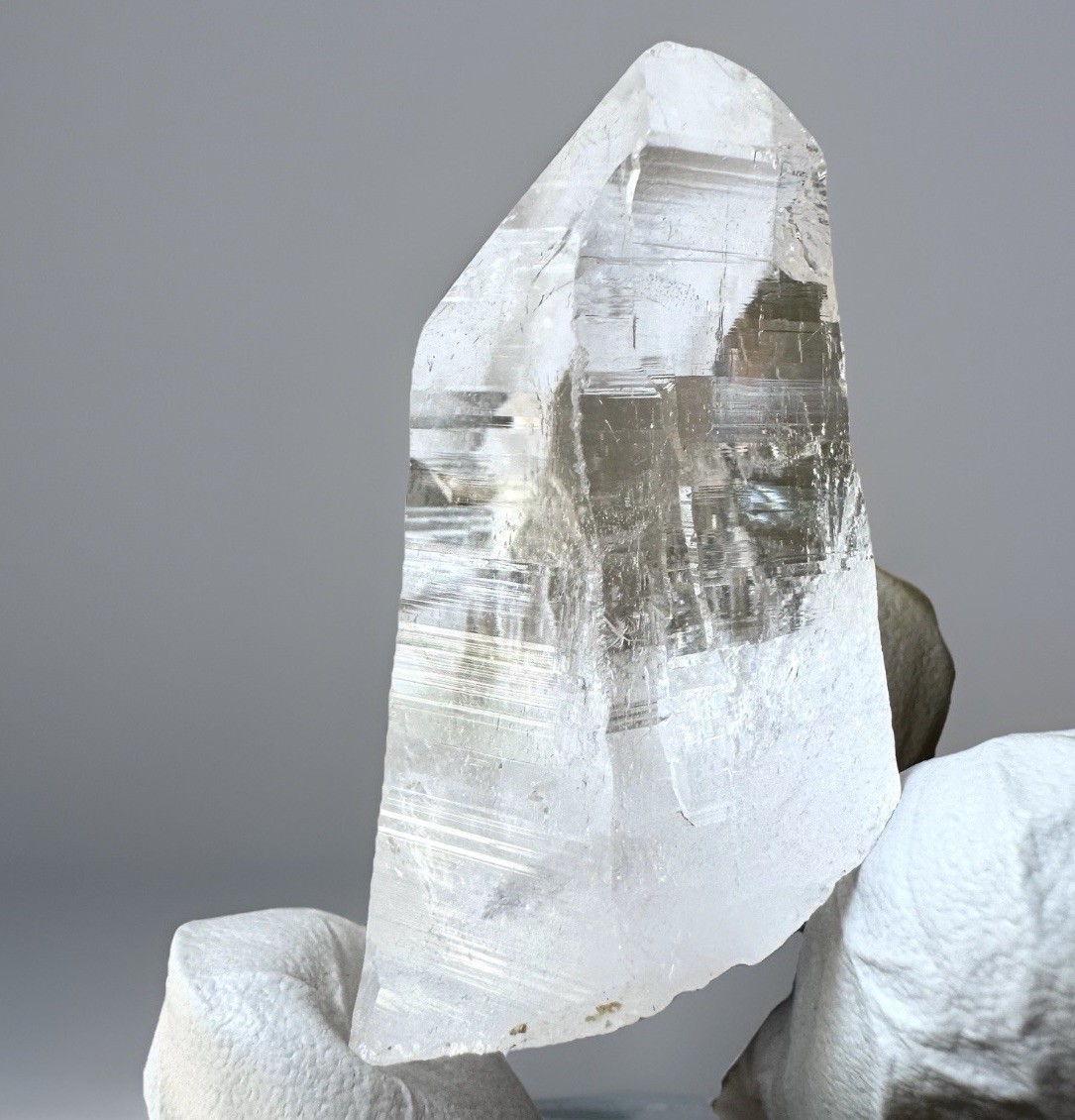 Ganesh Himalayan Quartz Nepal High Clarity Dense Akashic Lemurian Lines Crystal