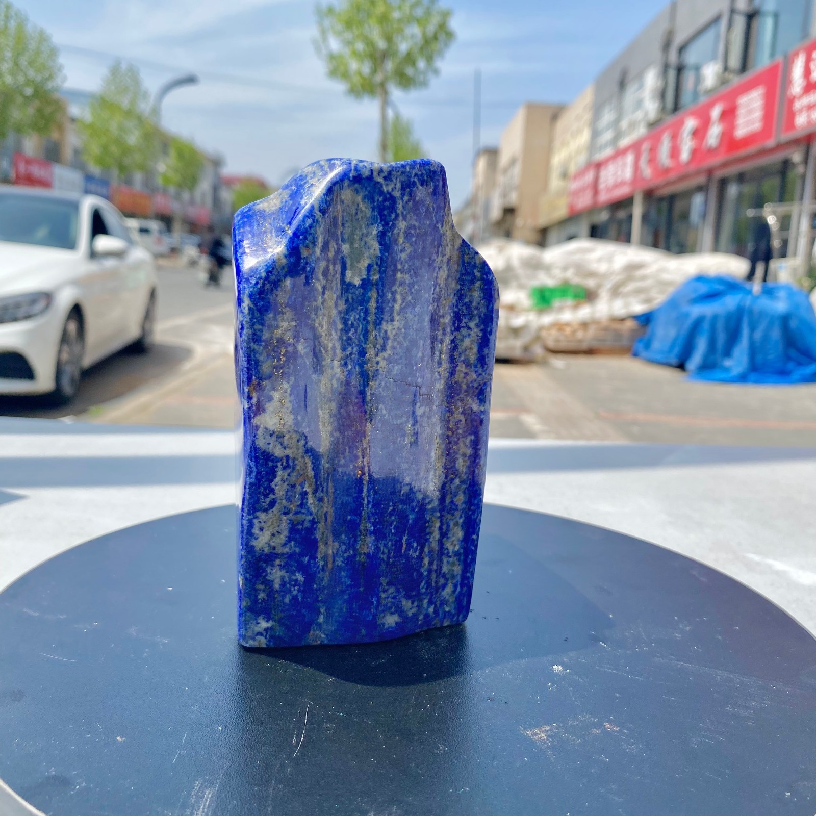 3.52LB Natural Stone Lapis Lazuli Freeform Polished Crystal Mineral Specimen
