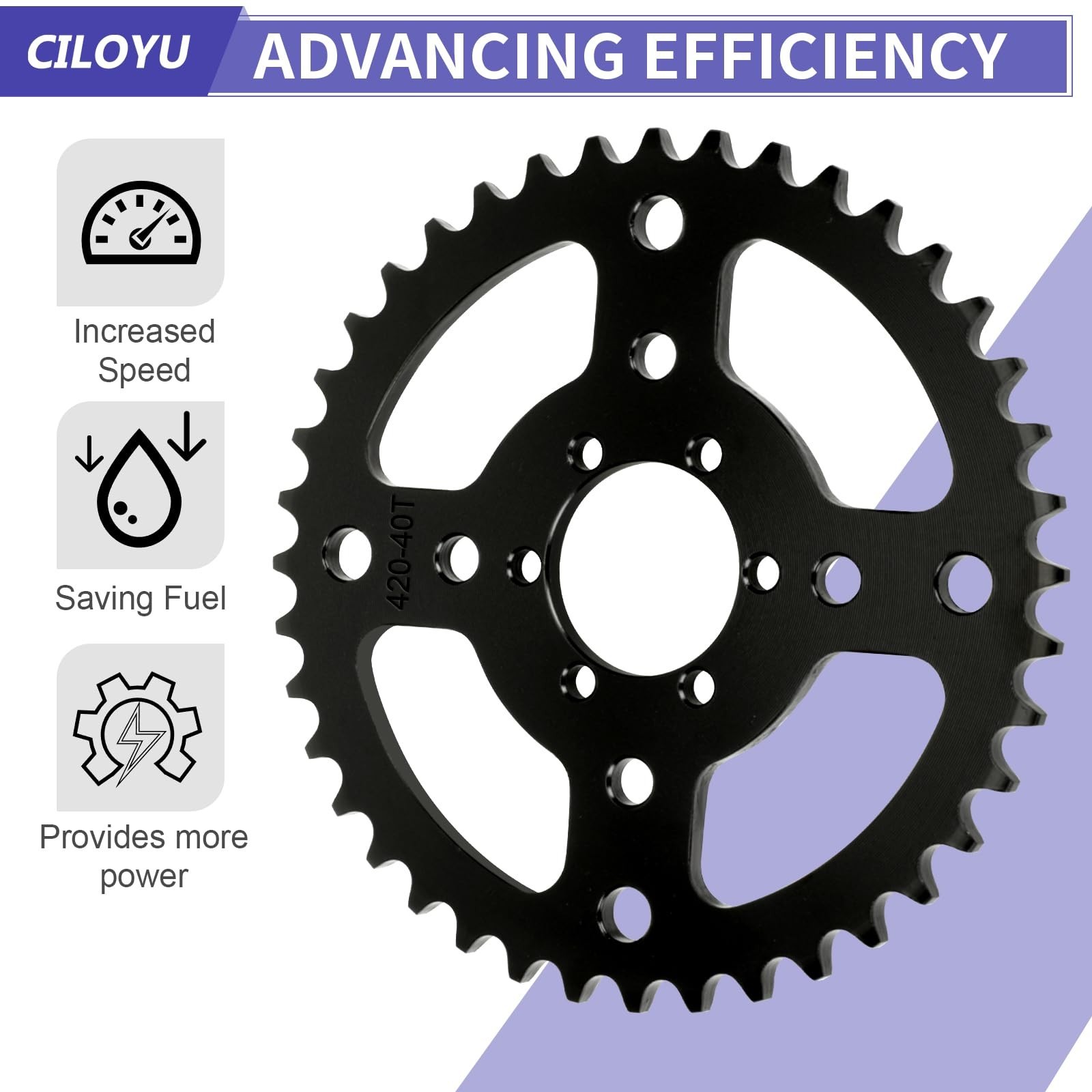 420 Chain Mini Bike Sprocket 40T 40mm with 90 Links 42 Links Replacement for …