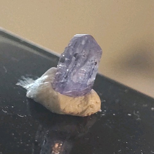 ~ 14ct Naturally Etched Unheated Tanzanite Crystal – Tabular Thumbnail Specimen
