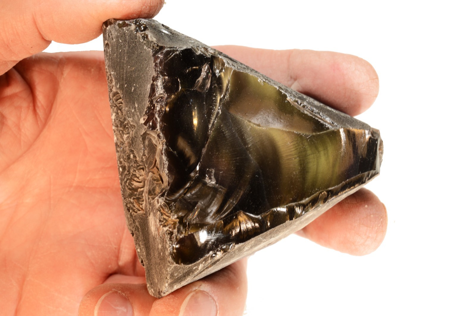 RAINBOW OBSIDIAN 4″ 1 – 1 1/2 Lb Davis Creek Lapidary Raw Rock Mineral Stone