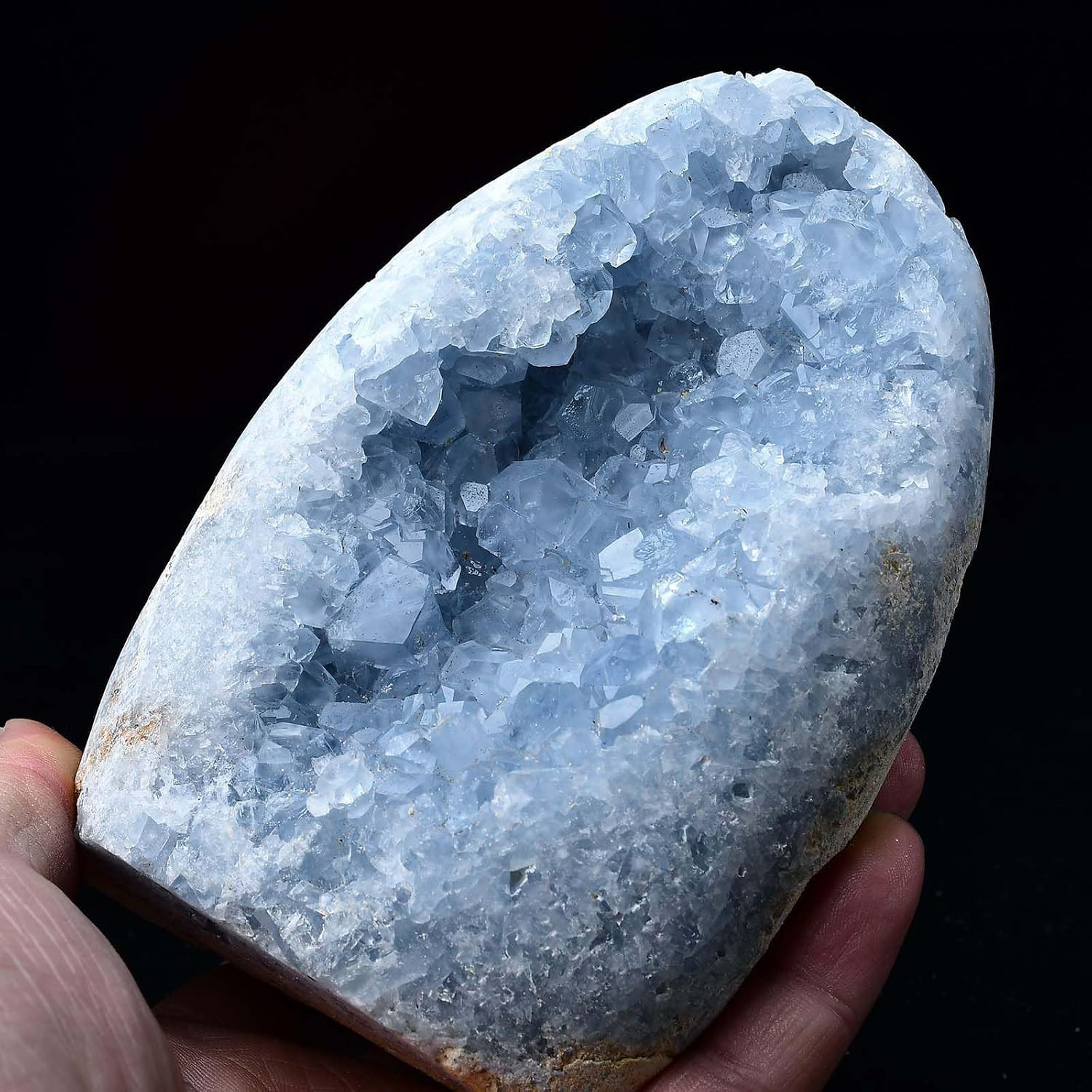 Natural Blue Celestite Cluster Geode Healing Crystal Stone Collection Mineral…