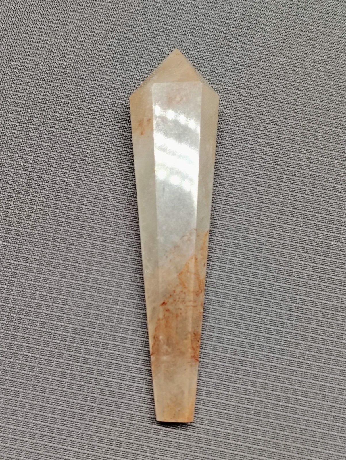 Set of 2 Wand Prism Towers – Quartz & Rose Quartz – 4″ & 5.25″ 204g