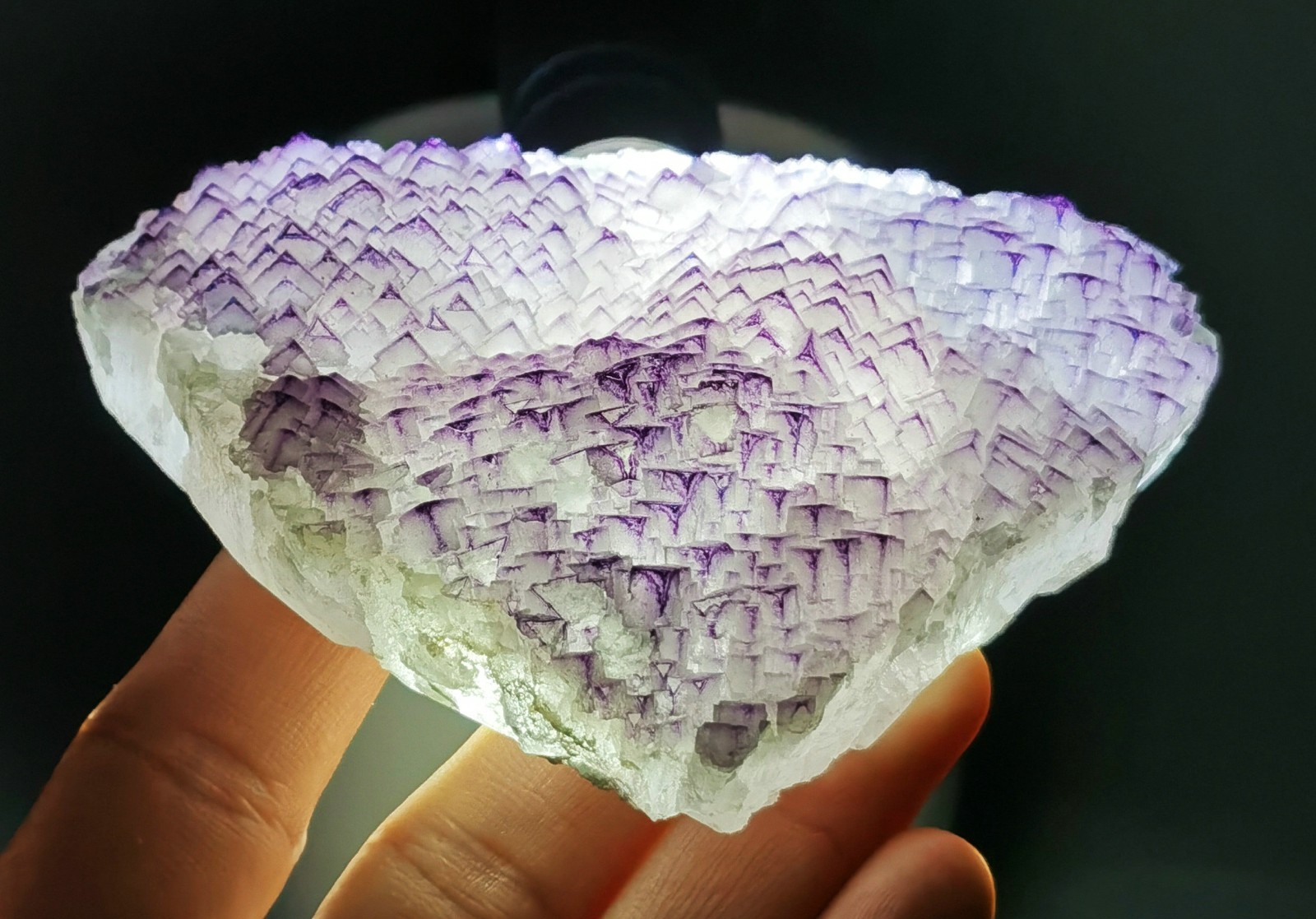 Rare Purple Fluorite Mineral Specimen China