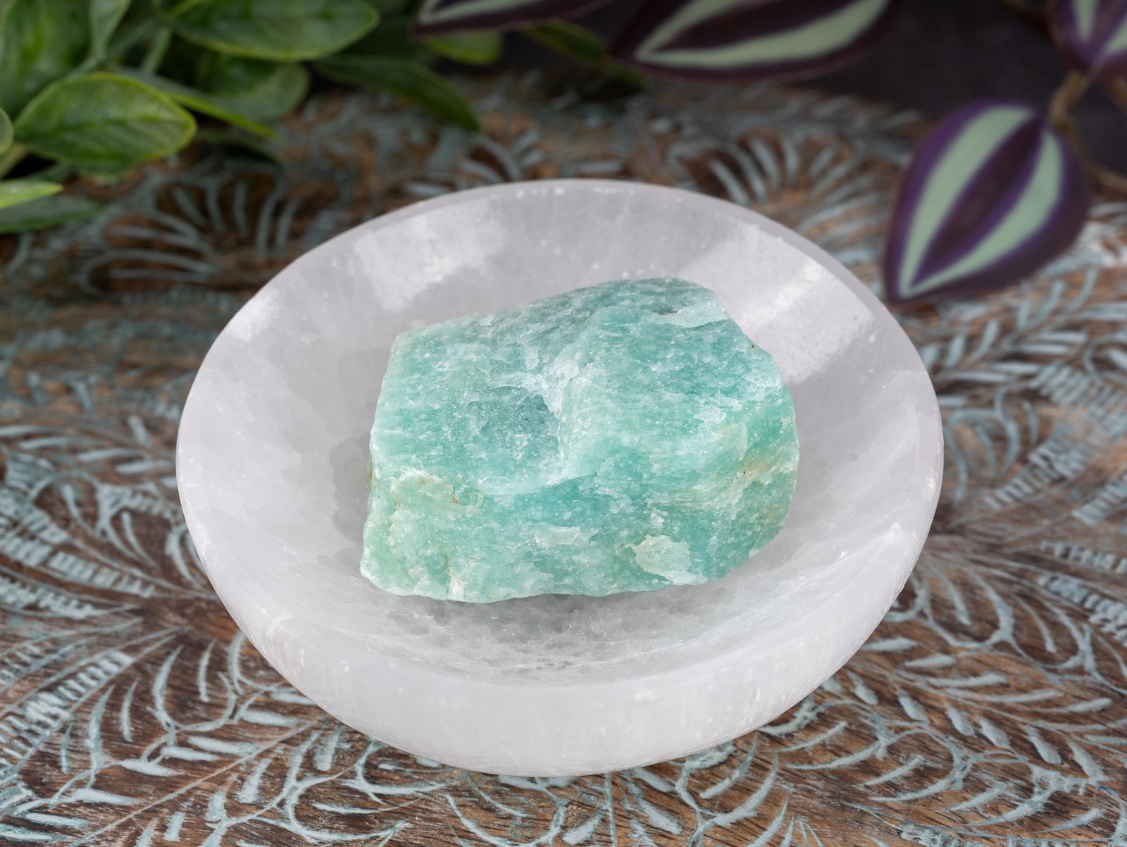 Amazonite Raw Crystal Stone – Healing Crystals and Stones for Meditation, Reiki,