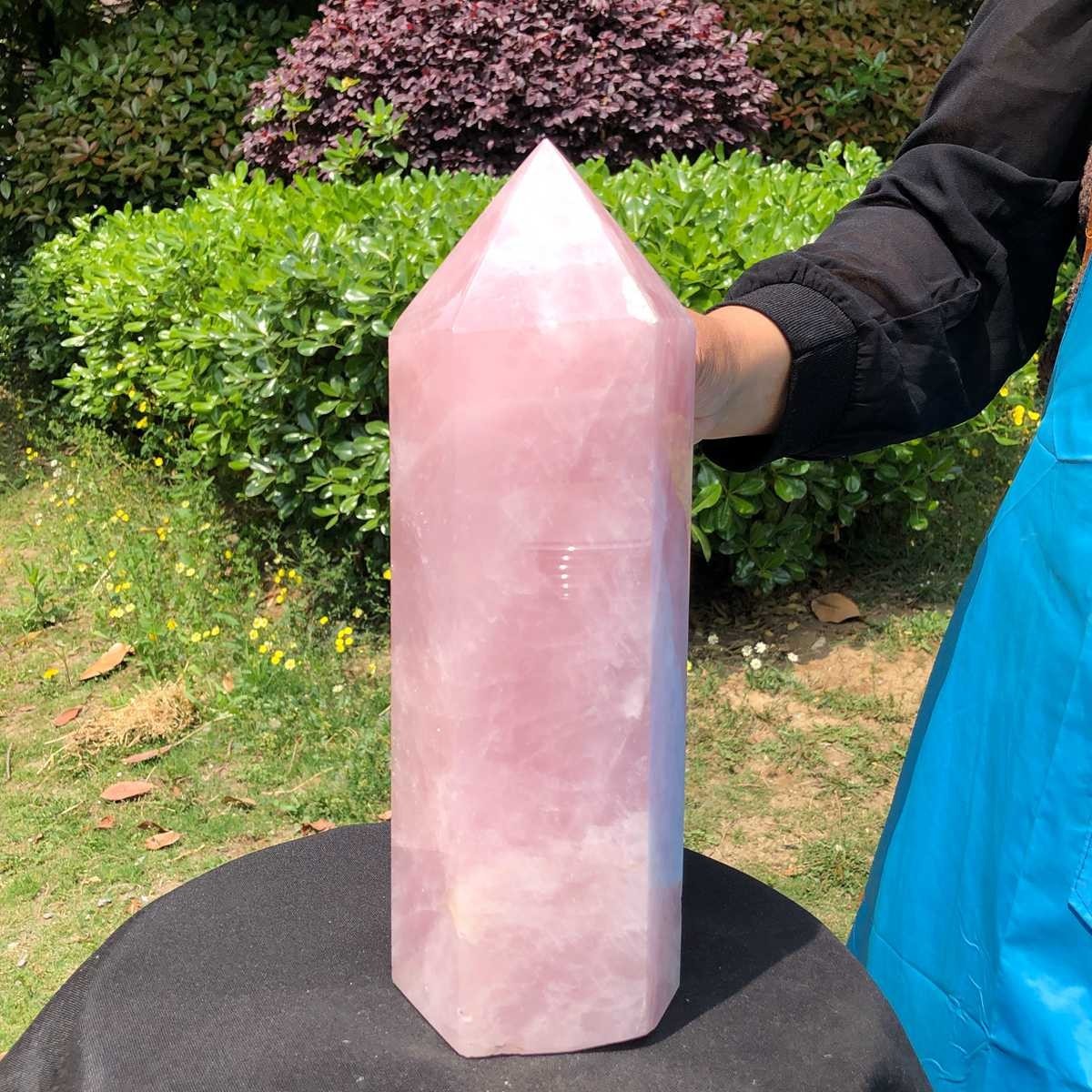 12.76LB Large Natural Powder Crystal Column Wand Obelisk Mineral Healing 5055