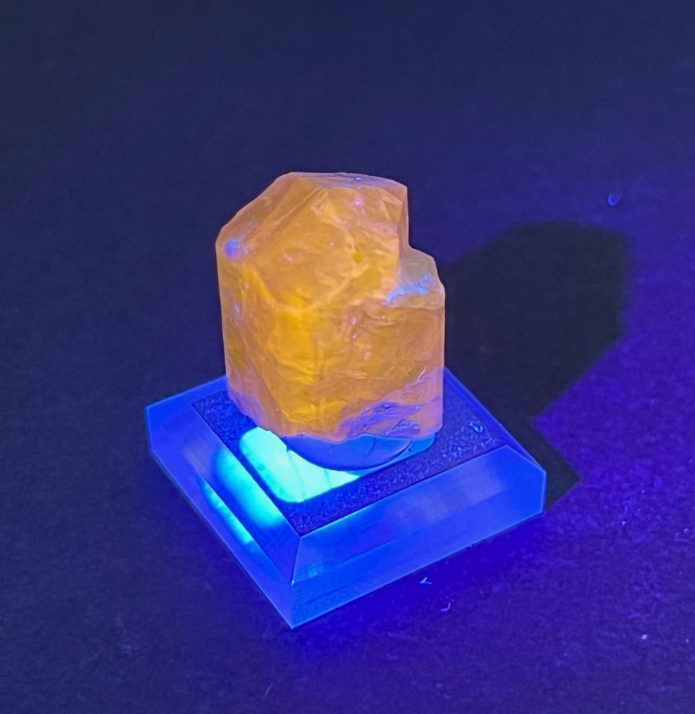UV Reactive Purple SCAPOLITE Crystal *Gemmy* Mounted Thumbnail – Badakhshan