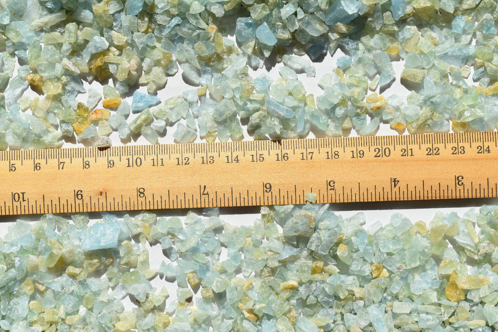 WHOLESALE Aquamarine / Beryl Chips Art Grids Orgonite Africa 700 grams # 5641