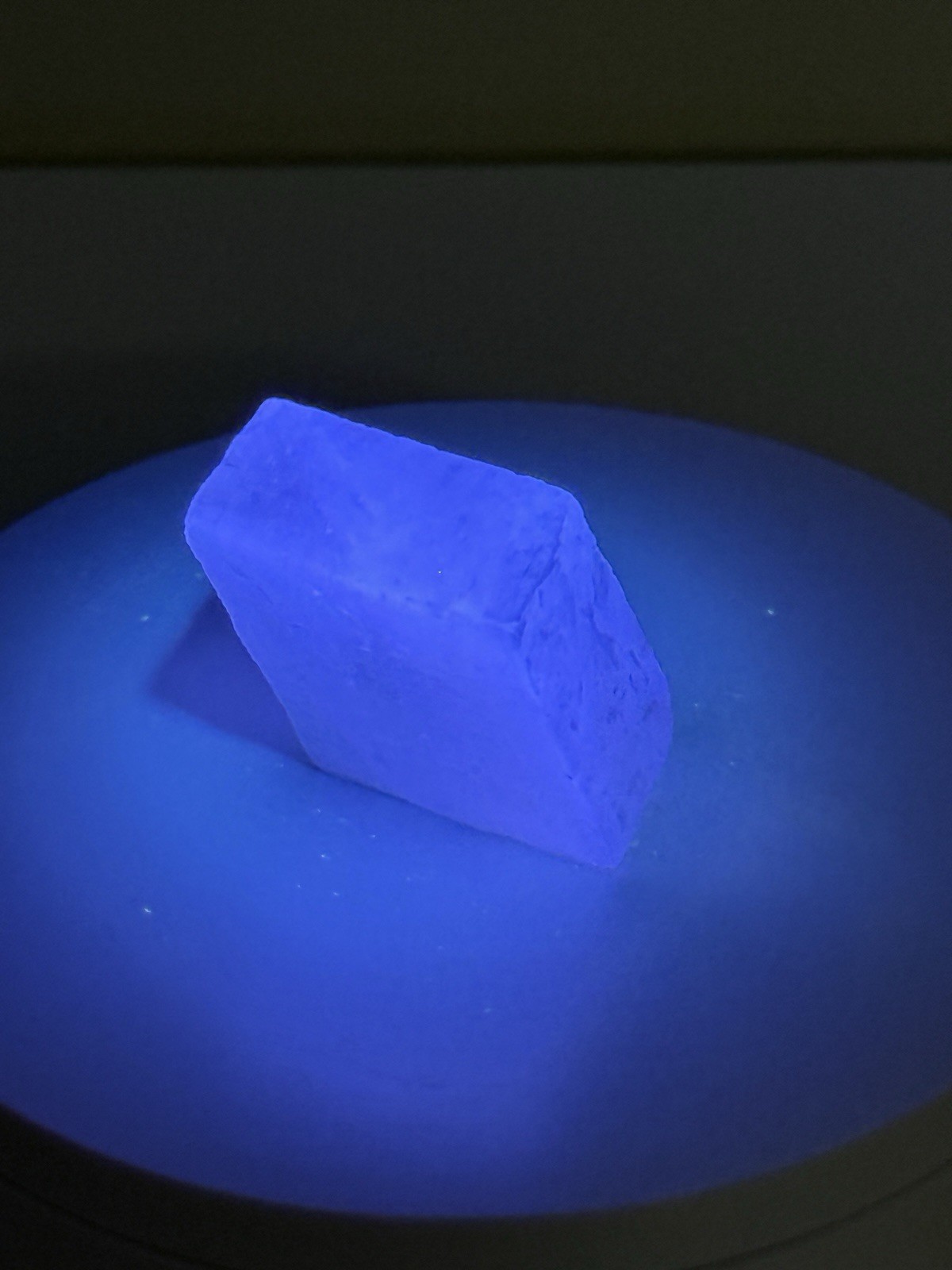 RADIANT Iceland Spar Calcite Crystal Specimen w/ Terlingua-like Fluorescence