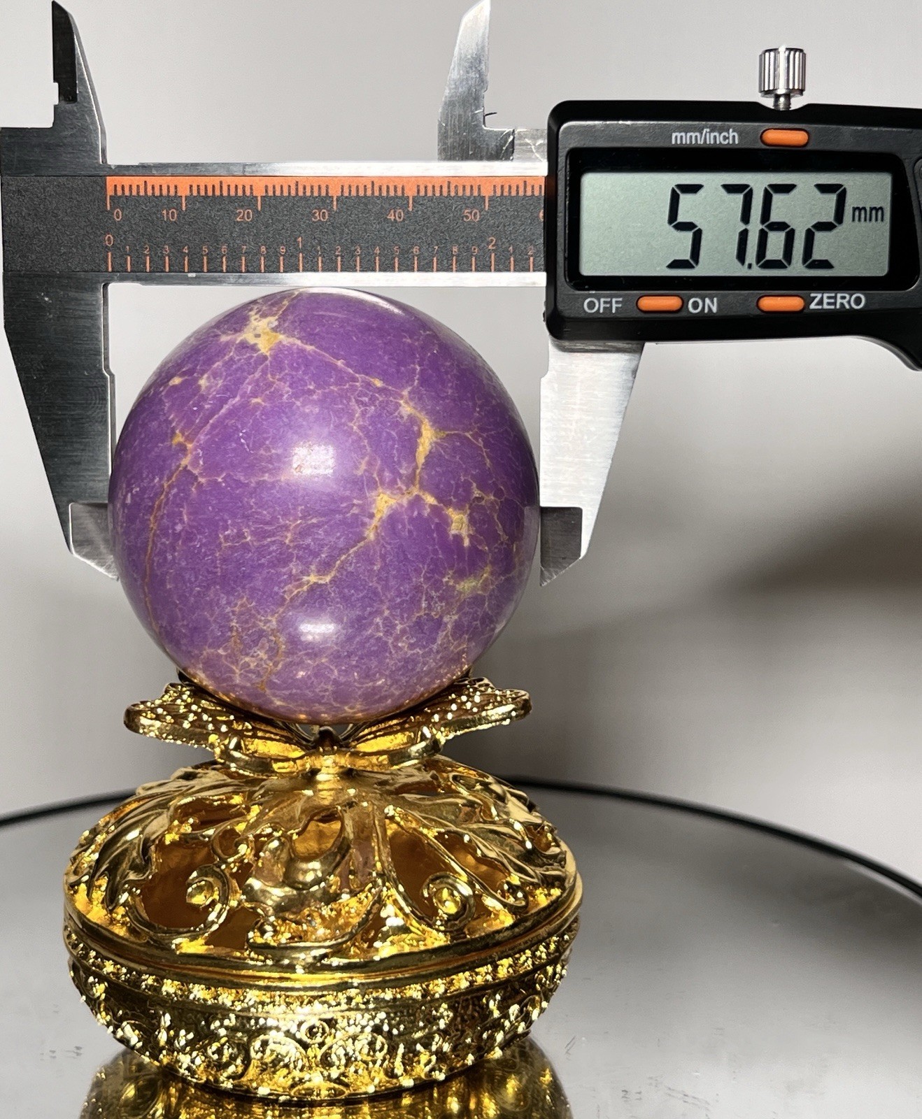 Phosphosiderite Sphere w/holder 57mm