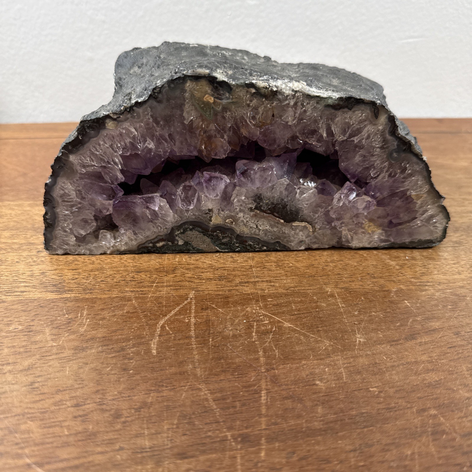 Amethyst Genuine Crystal Free Standing Geode 5lbs
