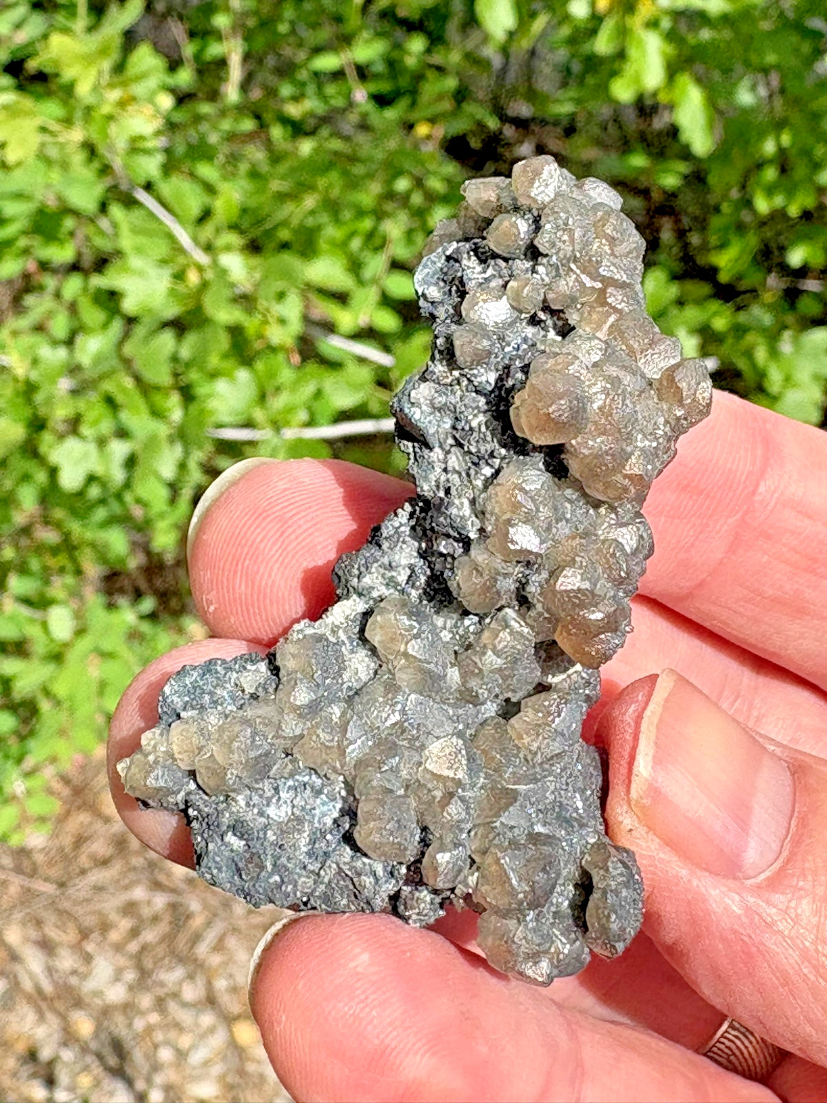 Smithsonite, with Tennantite/Chalcocite(?), Tsumeb, Namibia