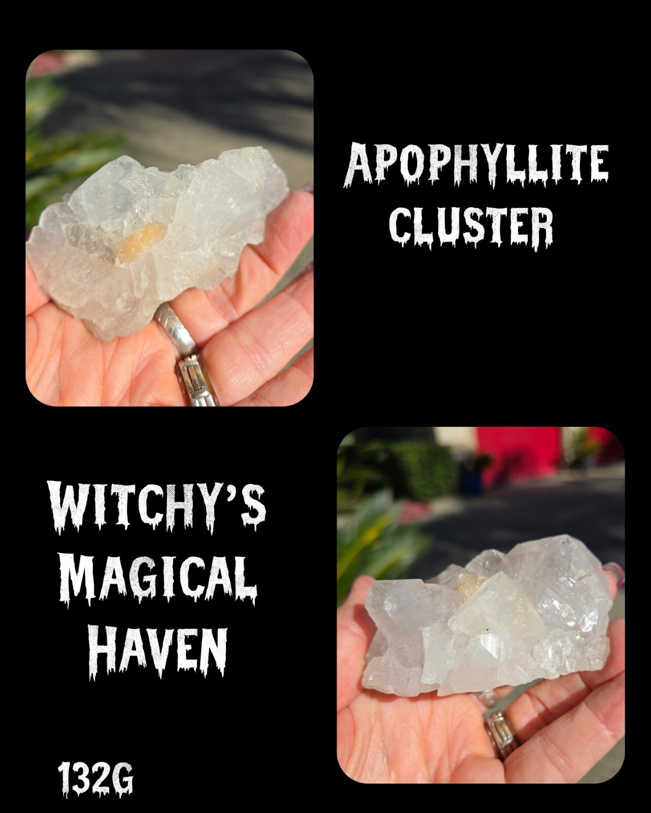Apophyllite Spiritual Vision Dreamwork Crystal Cluster, 132g
