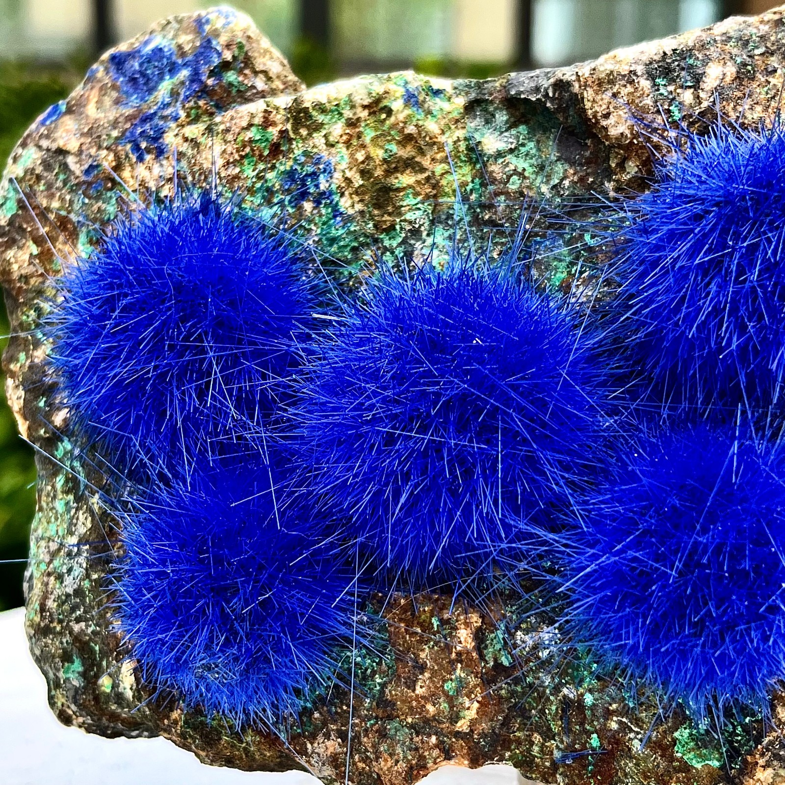 2.93LB Blue Natural Goethite Crystal Quartz Energy Ore Healing Mineral Specimen