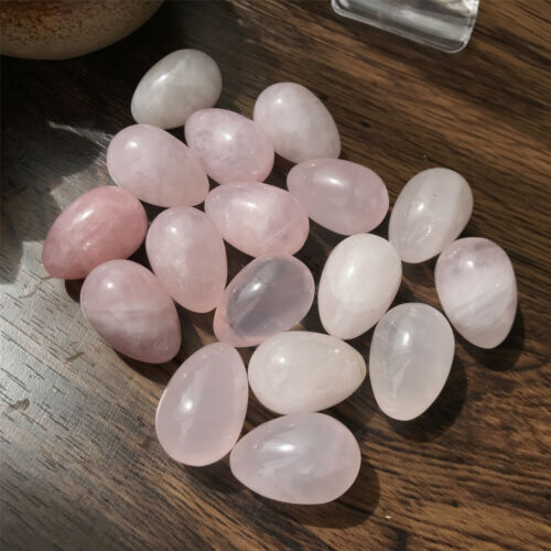 Natural rose quartz eggs quartz crystal pendant mineral carved skull reiki 10pcs