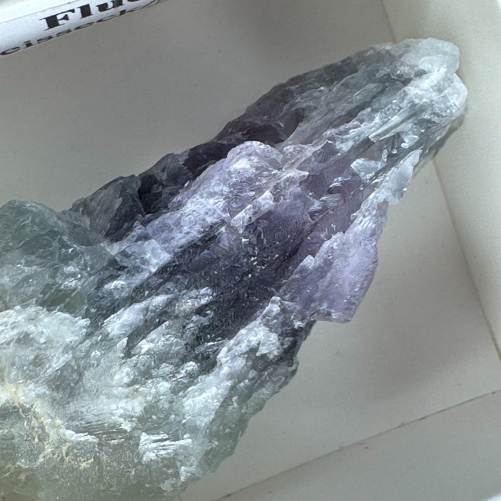 Fluorite Crystal Weisseck Salzburg Austria Purple Green Mineral Specimen Boho