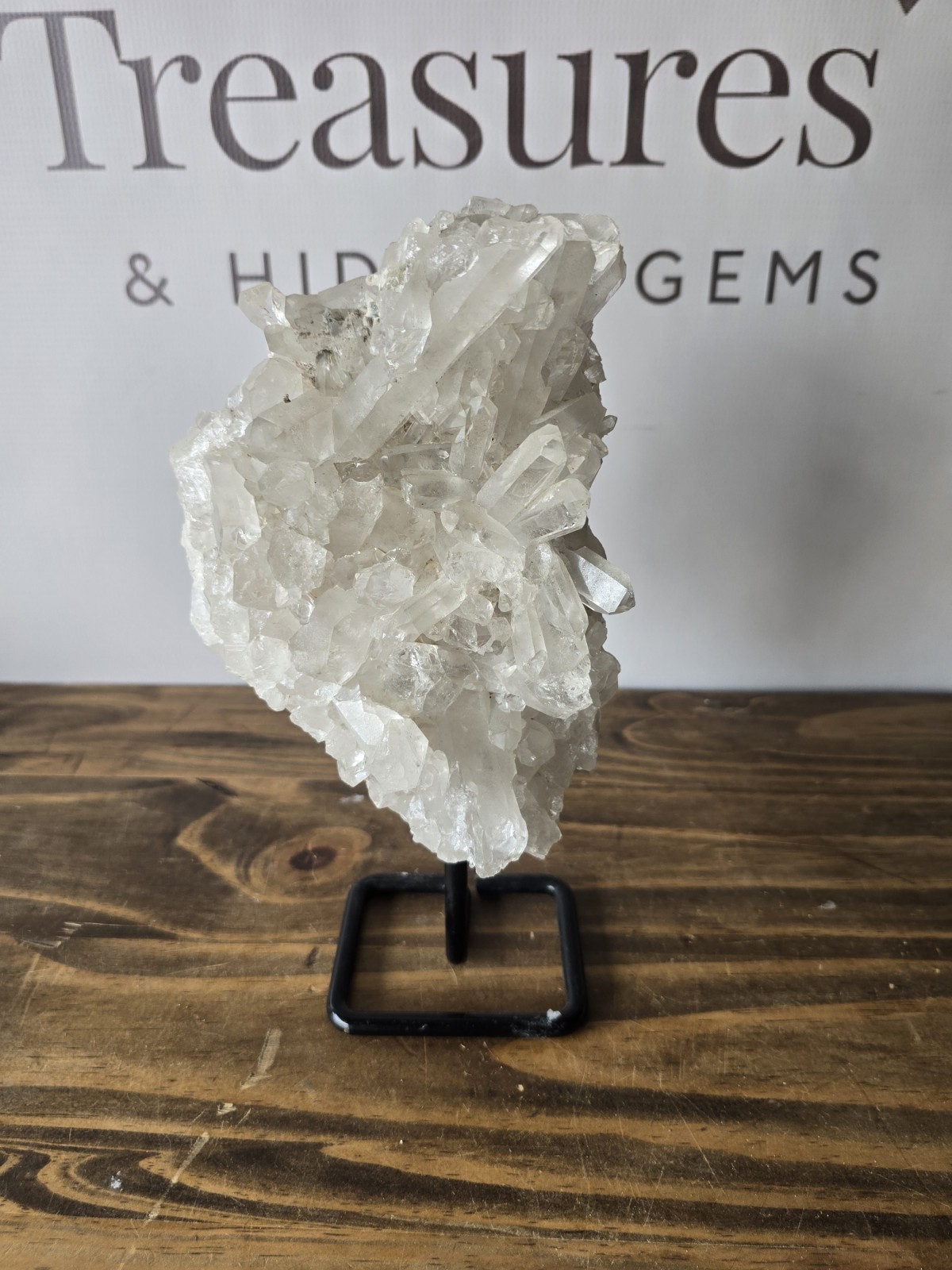 Massive Natural Quartz Crystal On A Stand – 6.7 Pounds