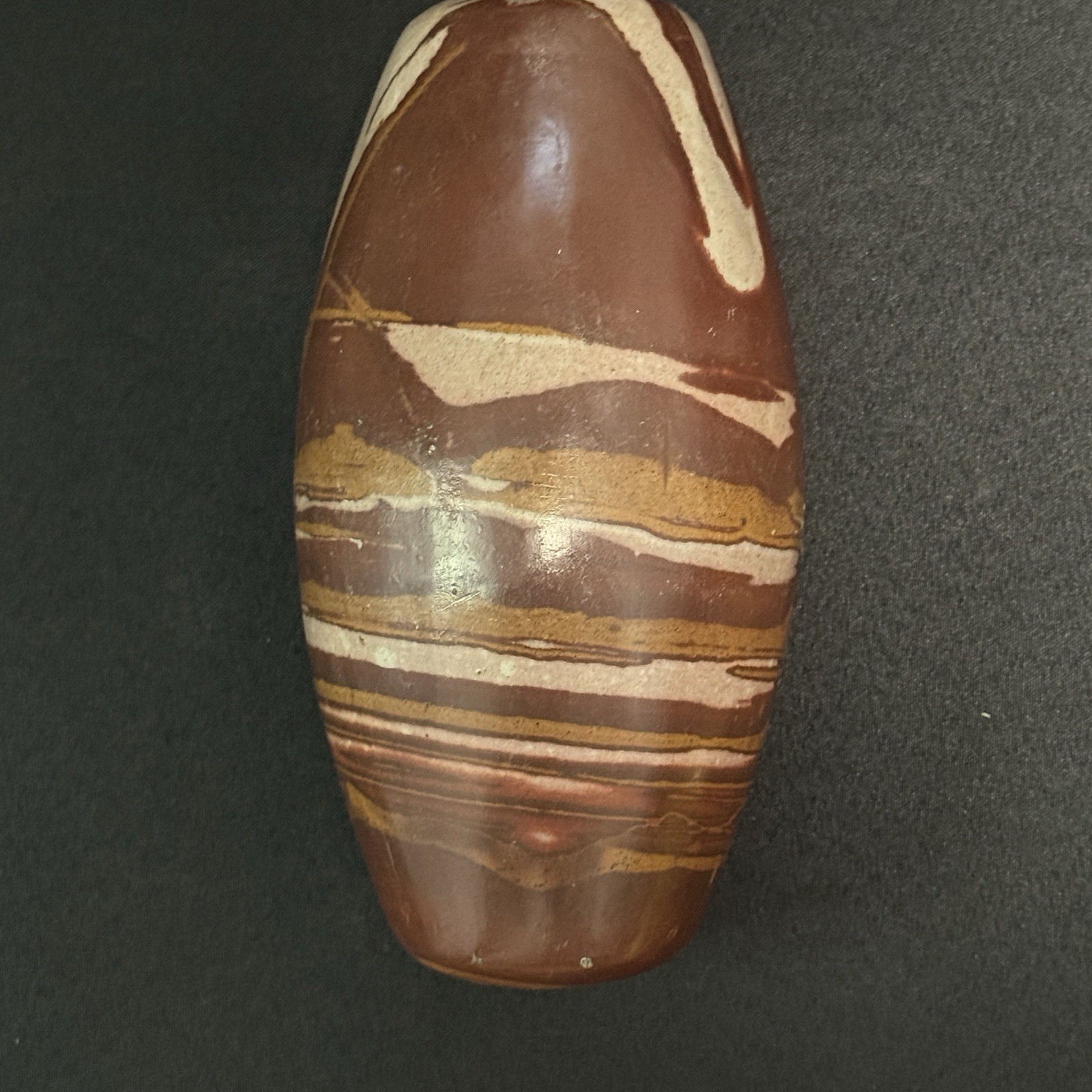 Stripped 9 Inch Shiva Lingam Natural stone from Narmada River in India SL25C9.11