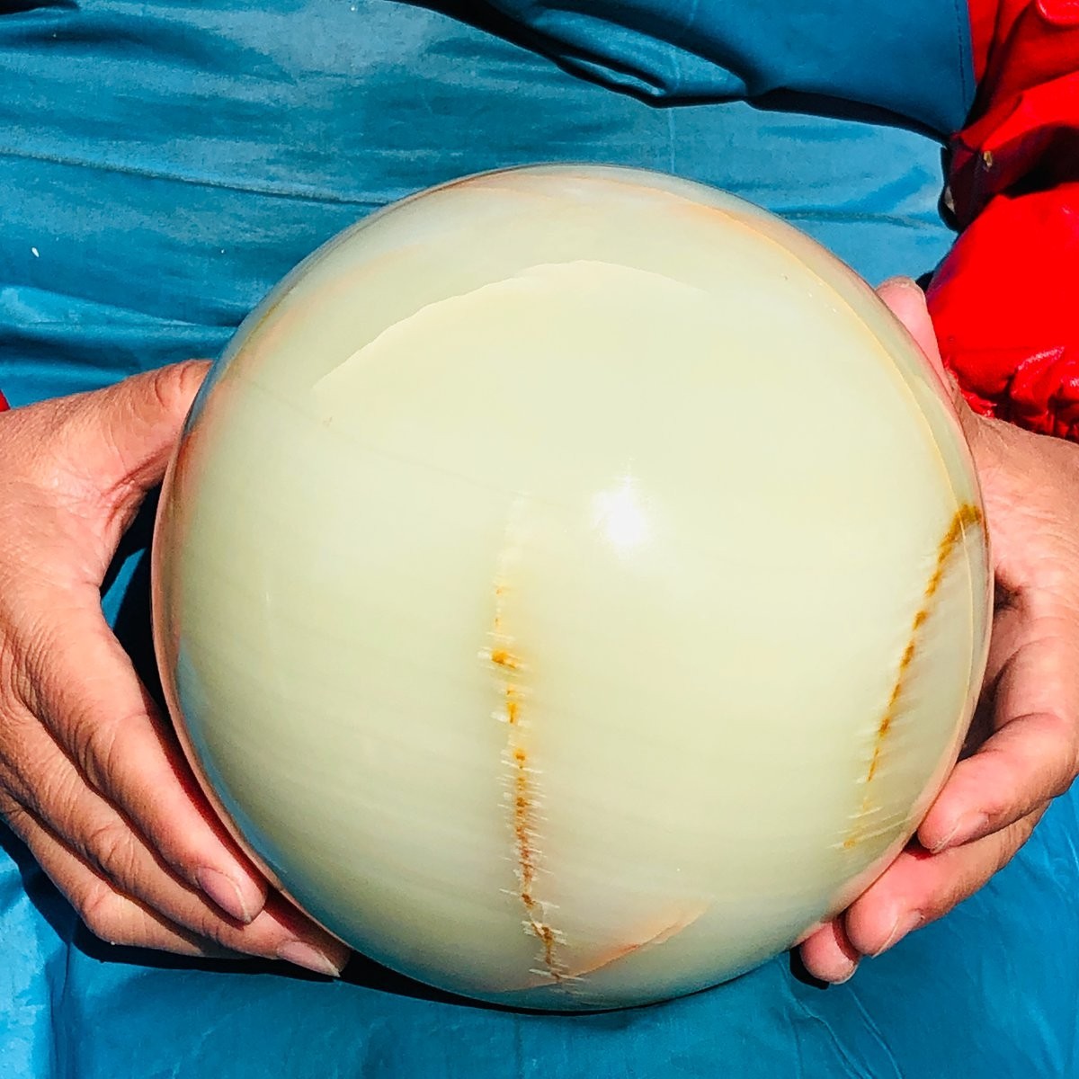 5930g Natural Afghan Jade Chakra Quartz Sphere healing ball Specimen