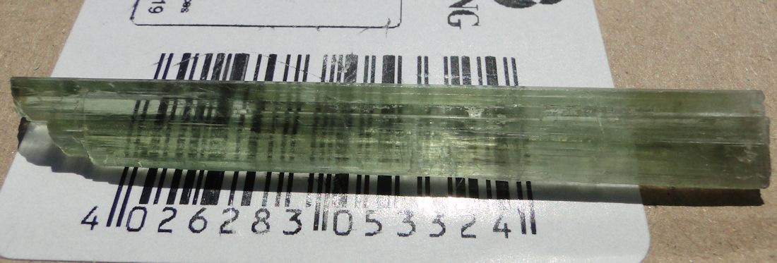 2-3/8″ Unique Green Color – Gem TOURMALINE – DRAVITE – Mwajanga, Tanzania !