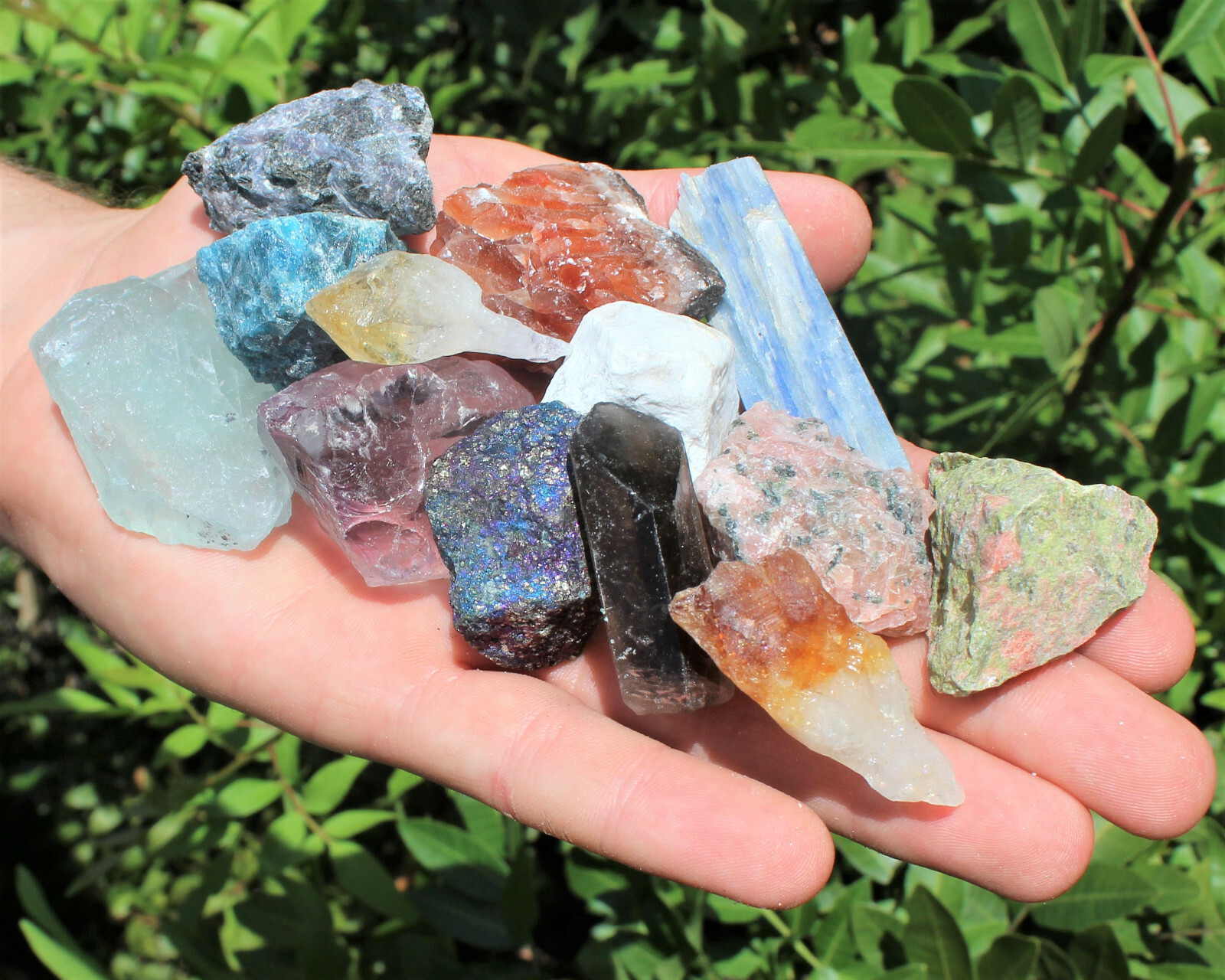 Bulk Mixed Crafters Collection: Gems Crystal Natural Rough Raw 1000 Carat Lot
