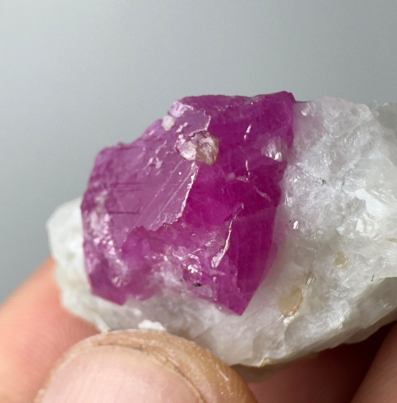 112 Ct Natural Ruby Crystal On Matrix From Jegdalak Afghanistan