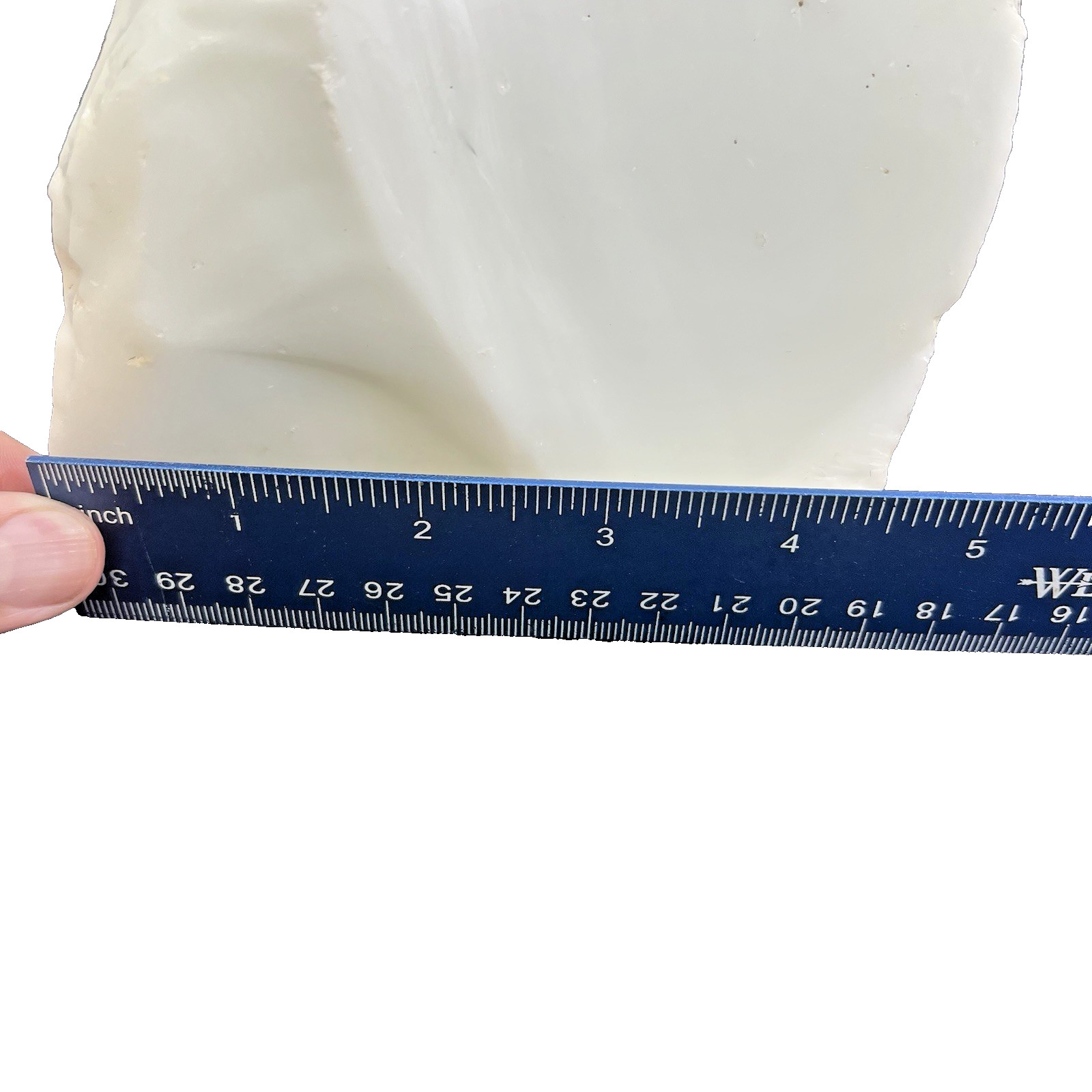 Vintage White Opaque Slag Glass Cullet Chunk Raw Industrial Glass Decor 5×4