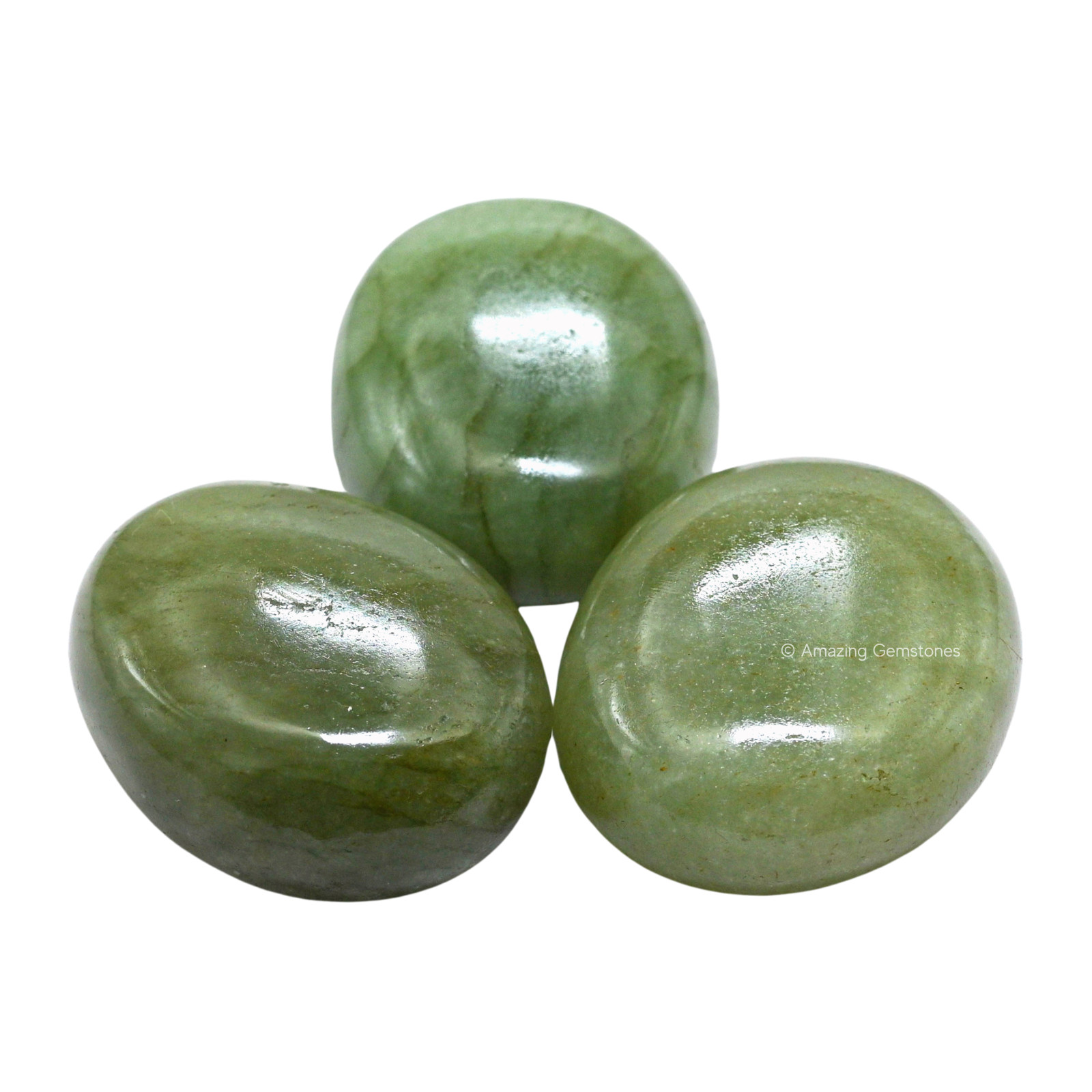Light Green Aventurine Crystal Palm Stone