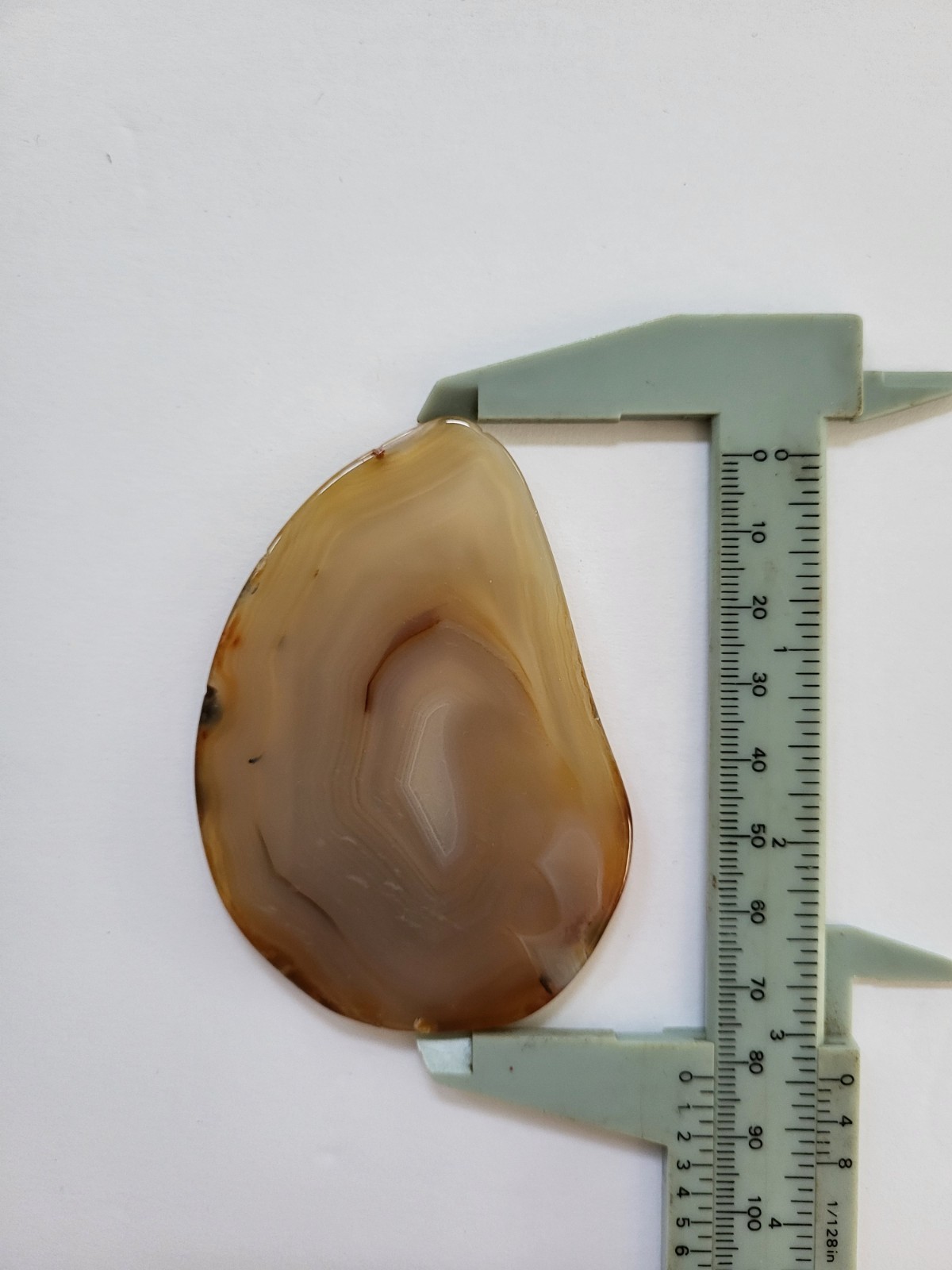 Brazilian agate slab 3.25 inches by 2.25 inches