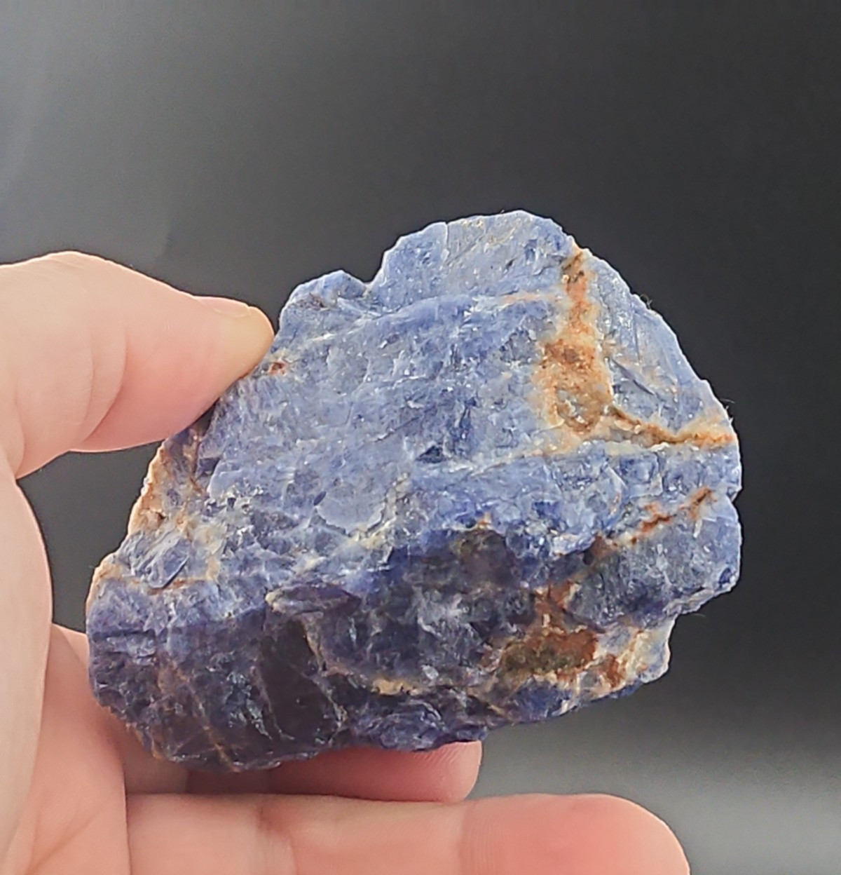 242g Raw Rough Sodalite Blue Stone Rock Crystal Mineral Specimen US Seller!!!