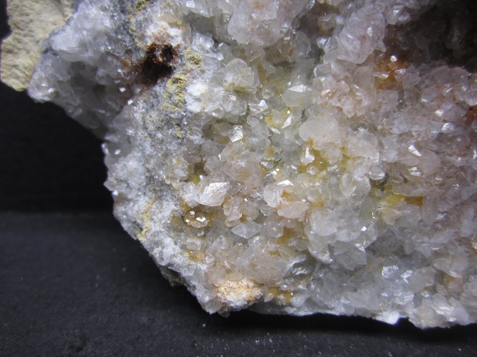 Strontianite and Calcite Crystal Cluster, Meckley’s Quarry, PA #45