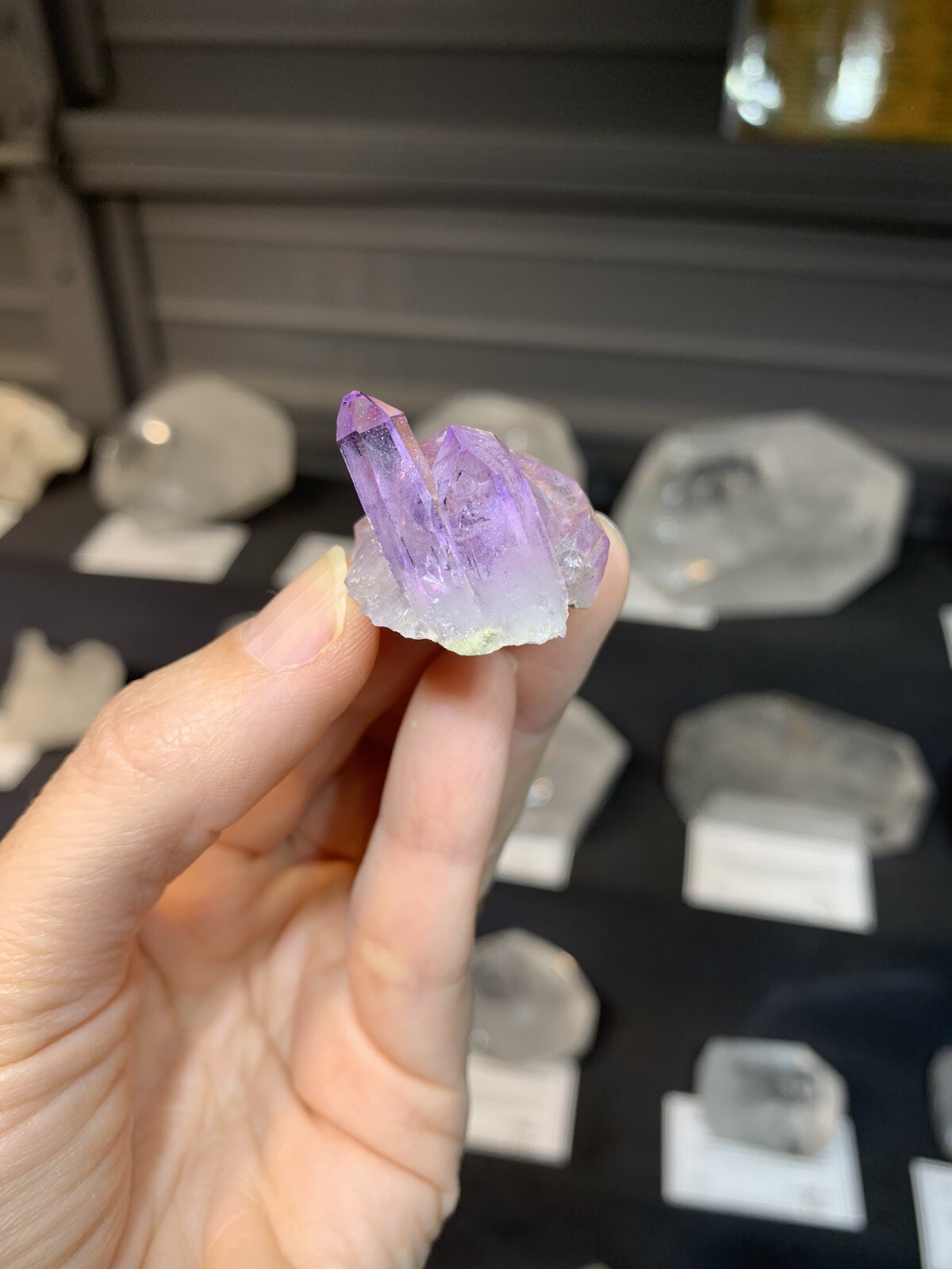 Vintage Collection Mini Purple Lilac Amethyst Crystal Cluster, Veracruz Mexico