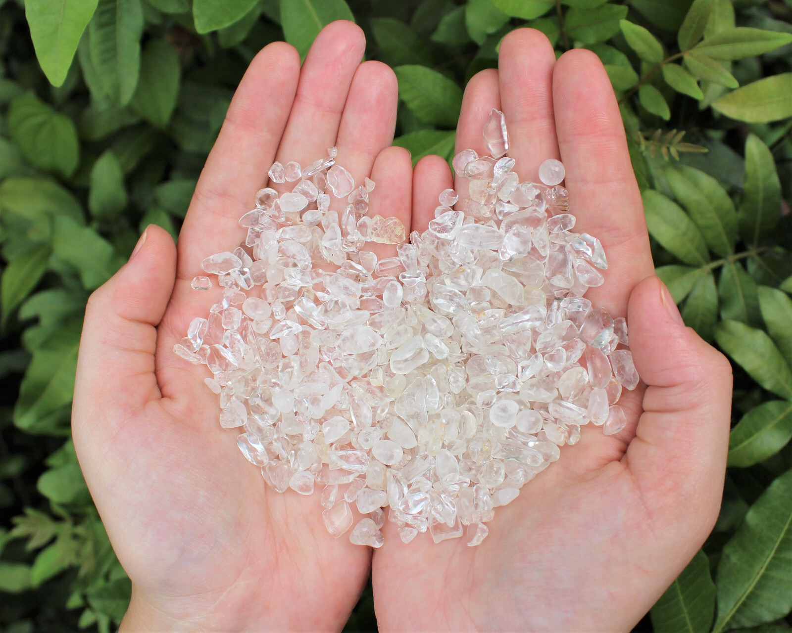 Bulk 5 lb Loose Clear Quartz Semi Tumbled Stones Chips Mini Crystal 5 – 15 mm