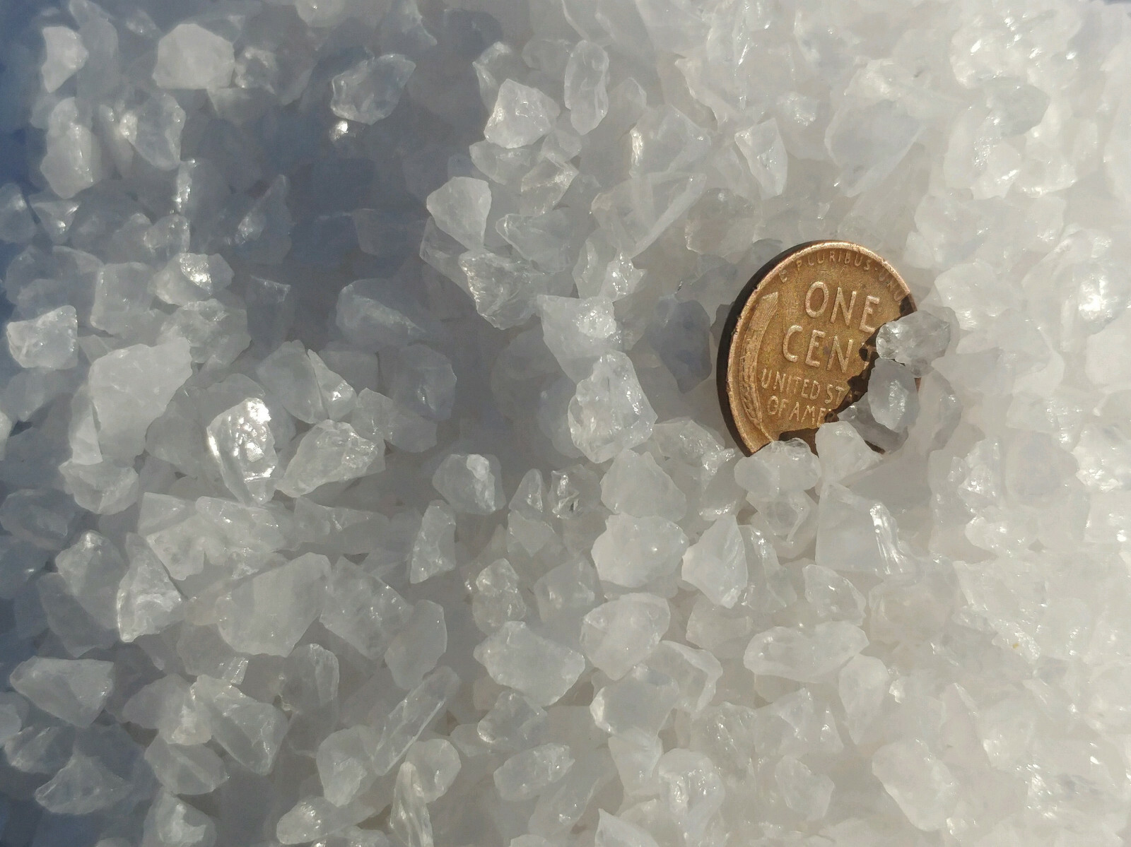 Crushed Clear Quartz Chips – Large Granules – 100% Natural Crystal Rock 3-7mm