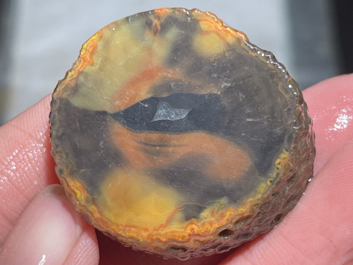 1Pair China Agate Hebei xuanhua natural Crystal Geodes collectible 28g D088