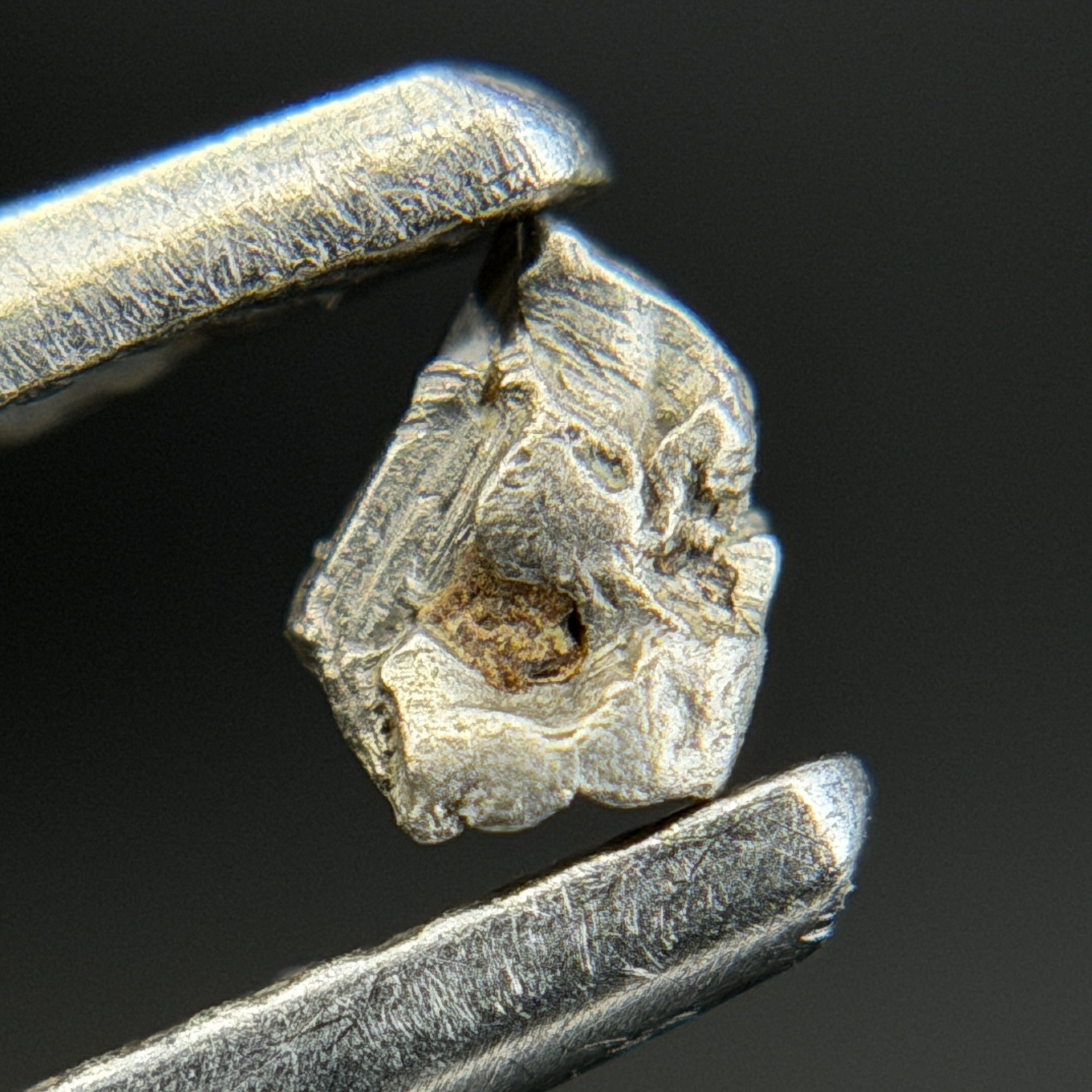 Natural Native Platinum Crystal Specimen Konder Russia 0.190 g