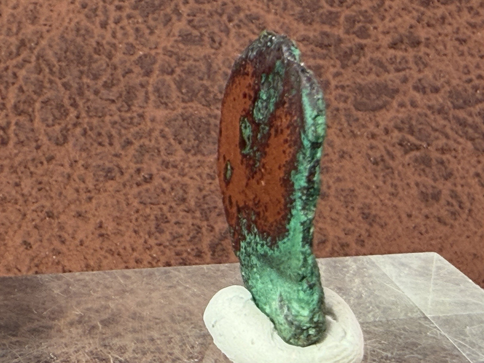 Natural Oxidized Green Glacial Float Copper with Buffed Finish, Michigan 13.0 g