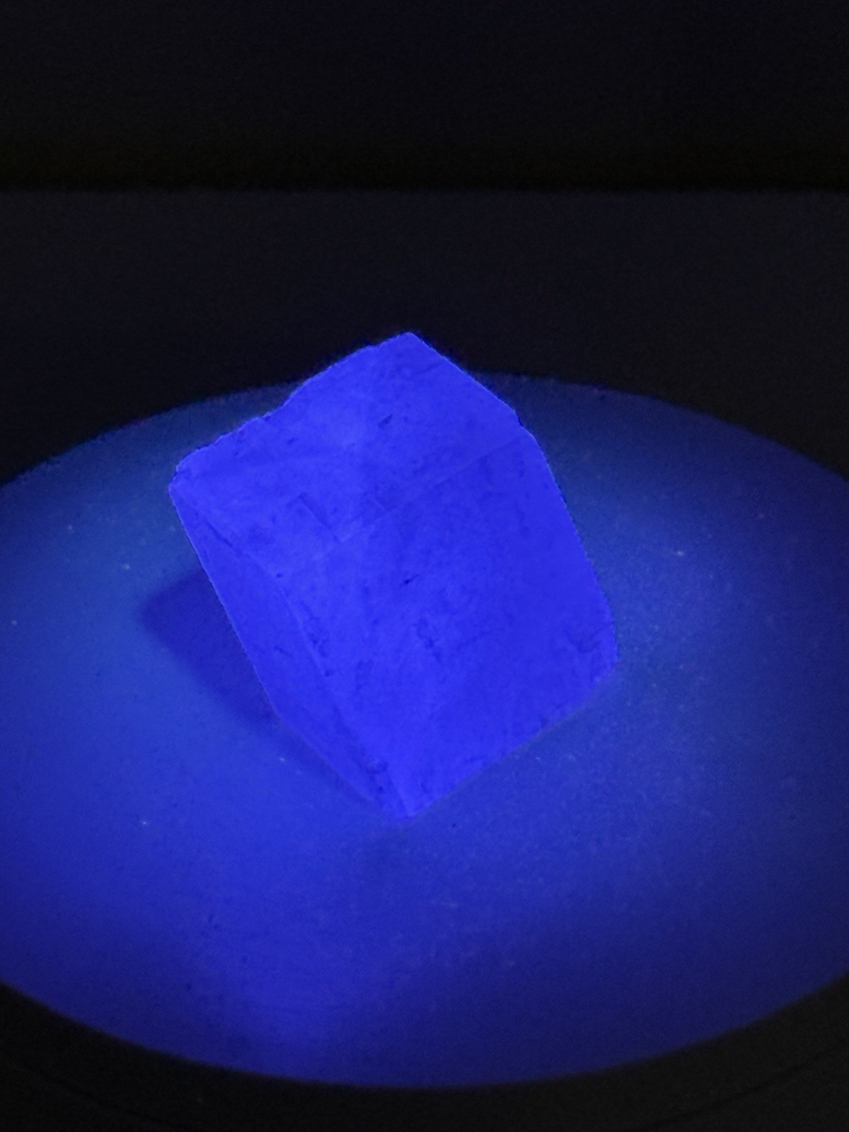 ETHEREAL Iceland Spar Calcite Crystal Specimen w/ Terlingua-type Fluorescence