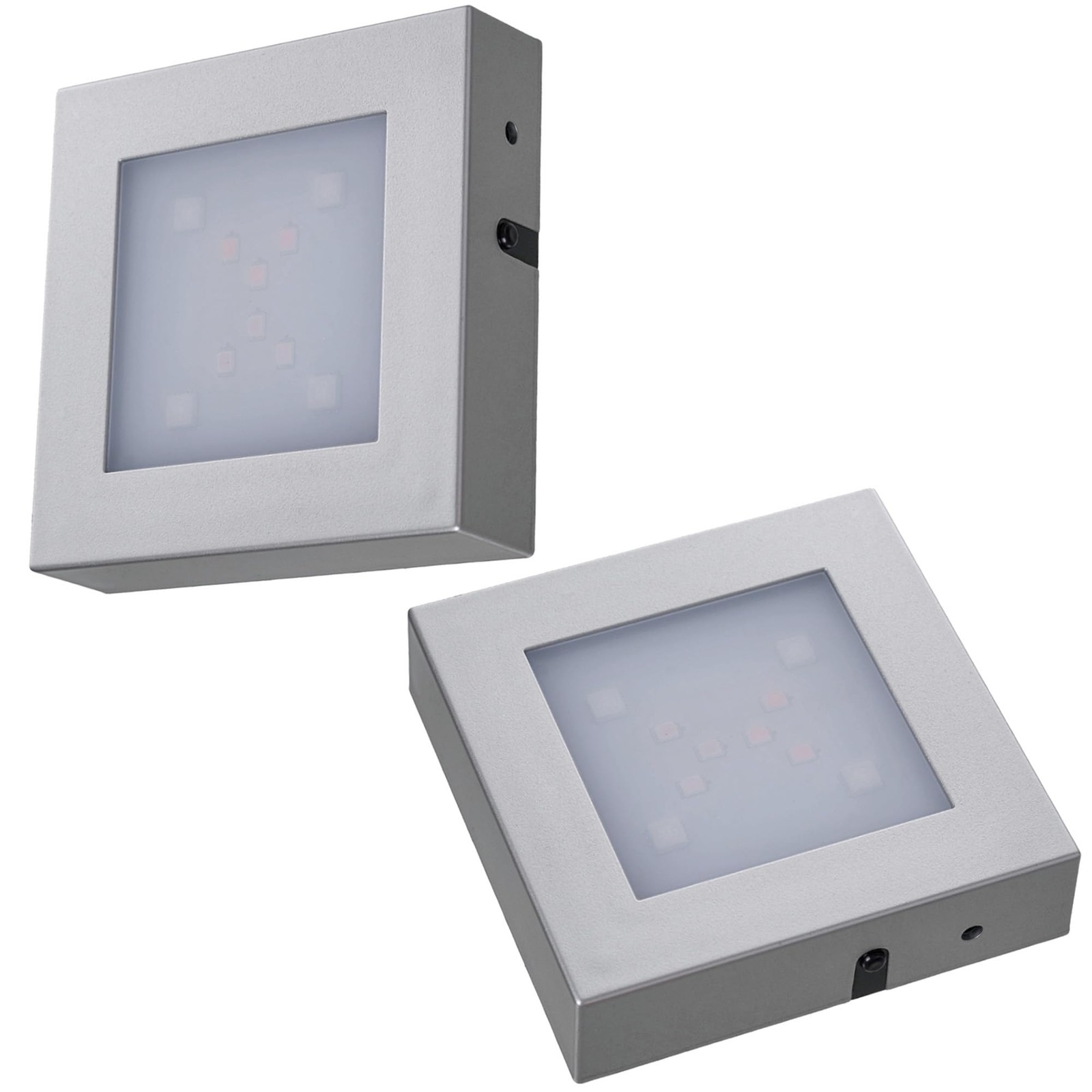 2PCS LED Lighted Base for Glass Art, 7-Color Changing Square Display Pedestal…